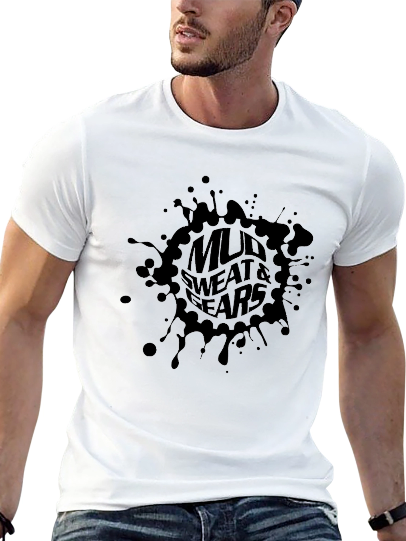 Black Mud Sweat & Fears Black Graphic T-Shirt view 13