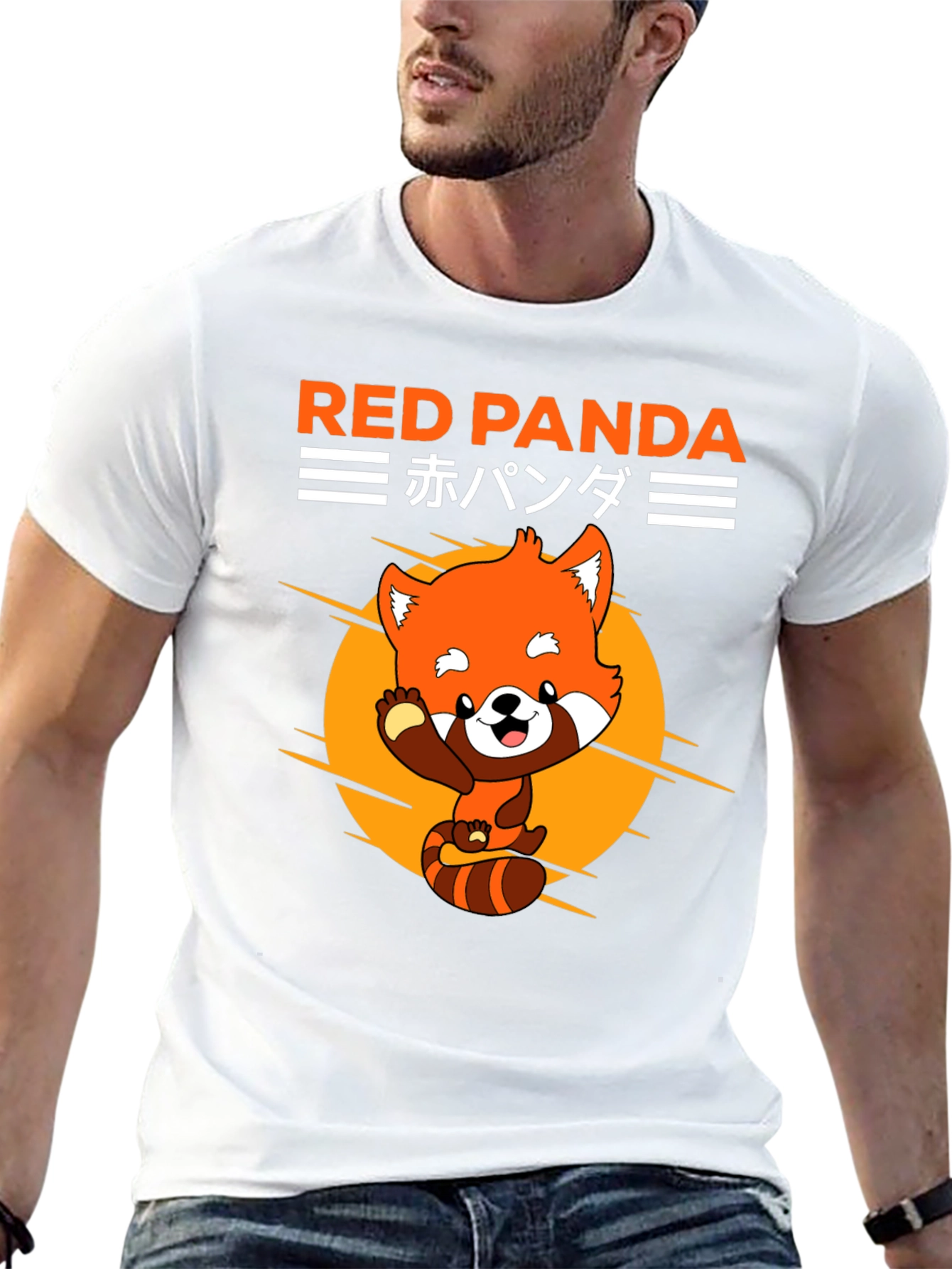 Black Red Panda Graphic Tee - Cute Anime Style view 13