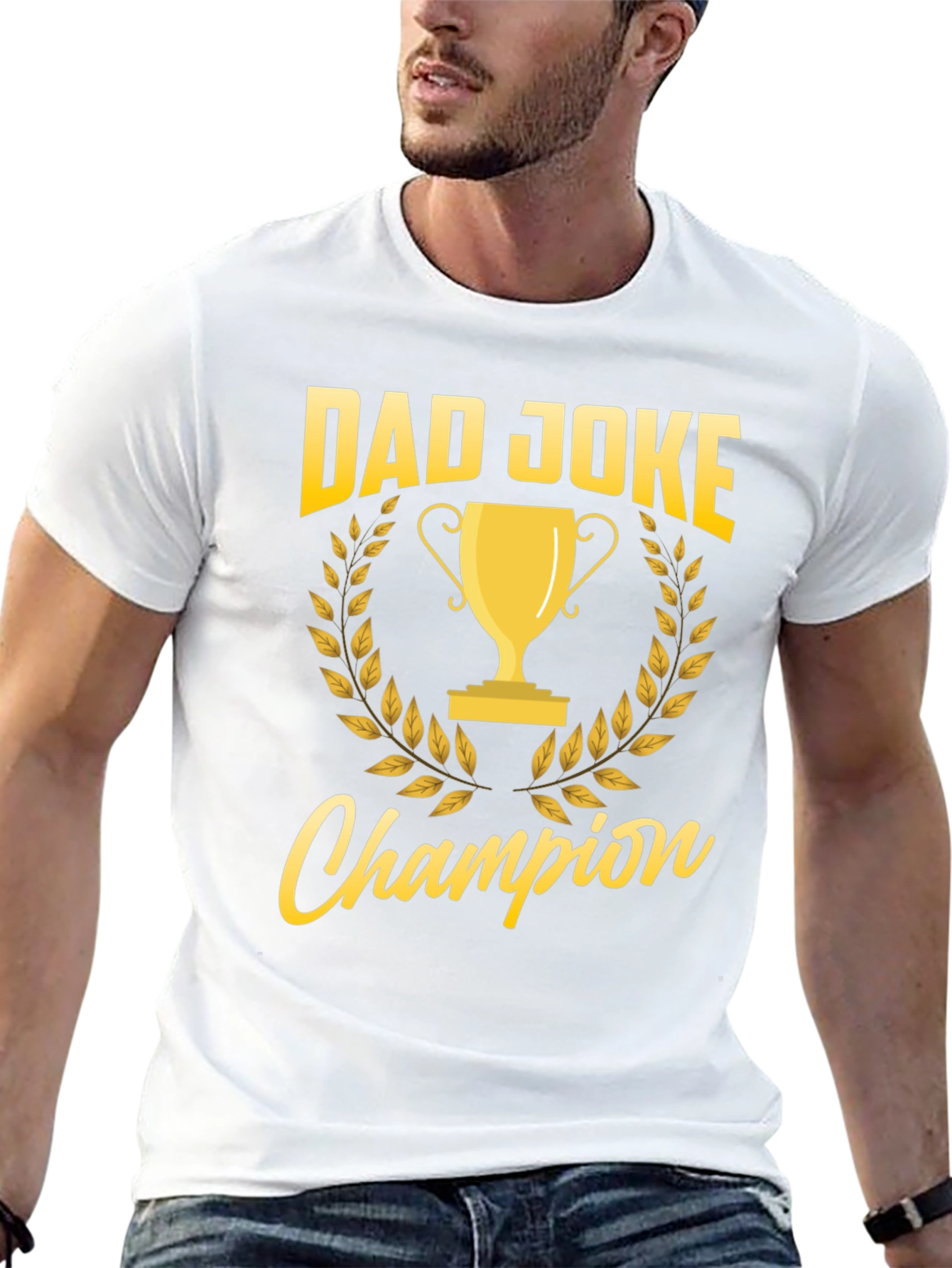 Black Dad Joke Champion T-Shirt - Funny Father's Day Gift view 13