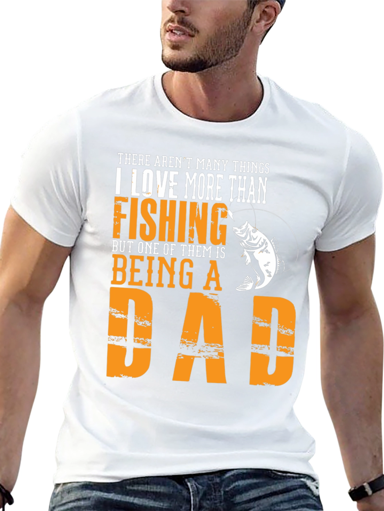Black Fishing Dad T-Shirt - Father's Day Gift view 13