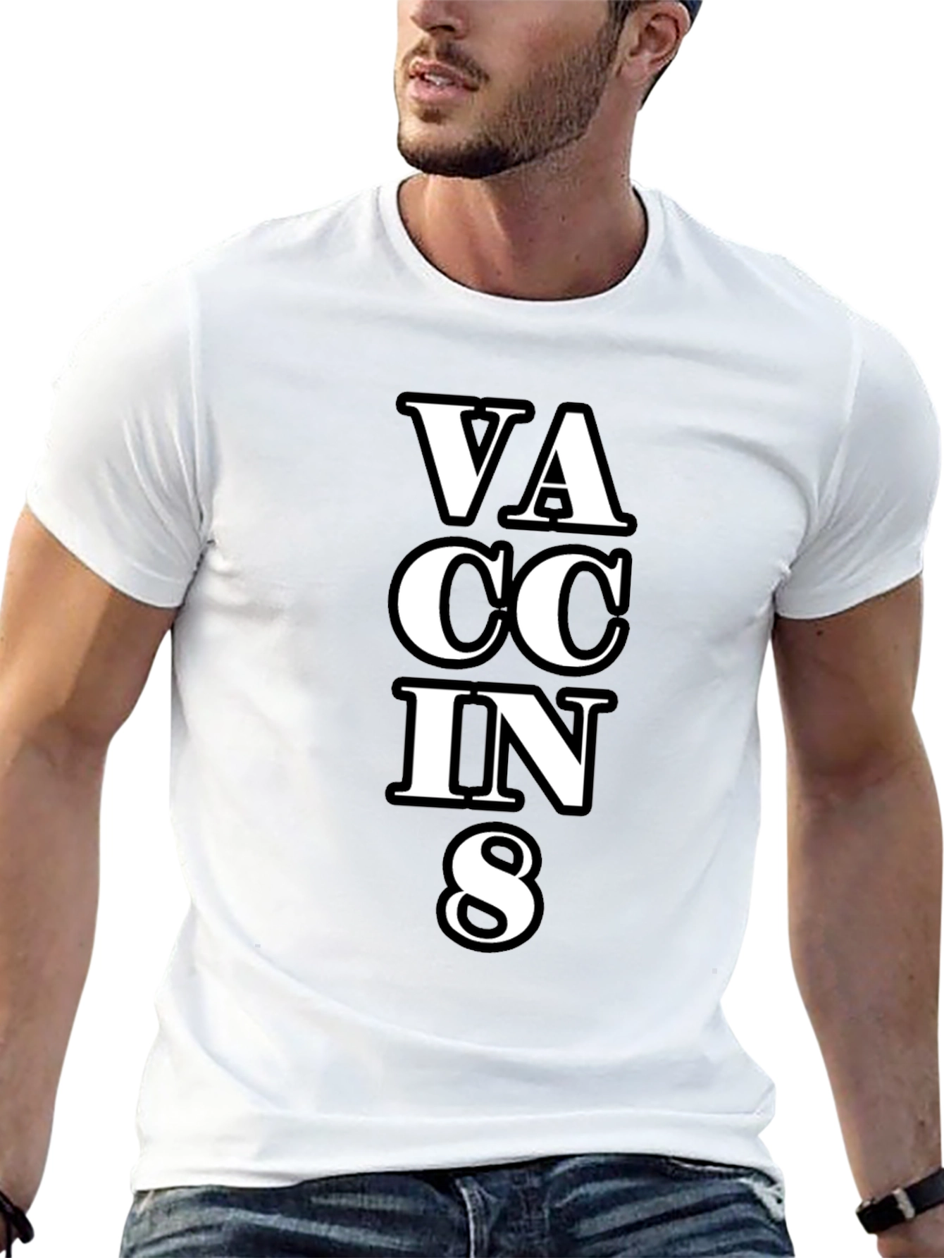 Black Vaccines T-Shirt Funny Slogan view 13