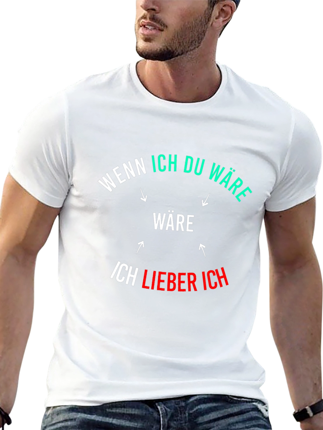 Black Funny German Phrase Graphic Black T-Shirt view 13