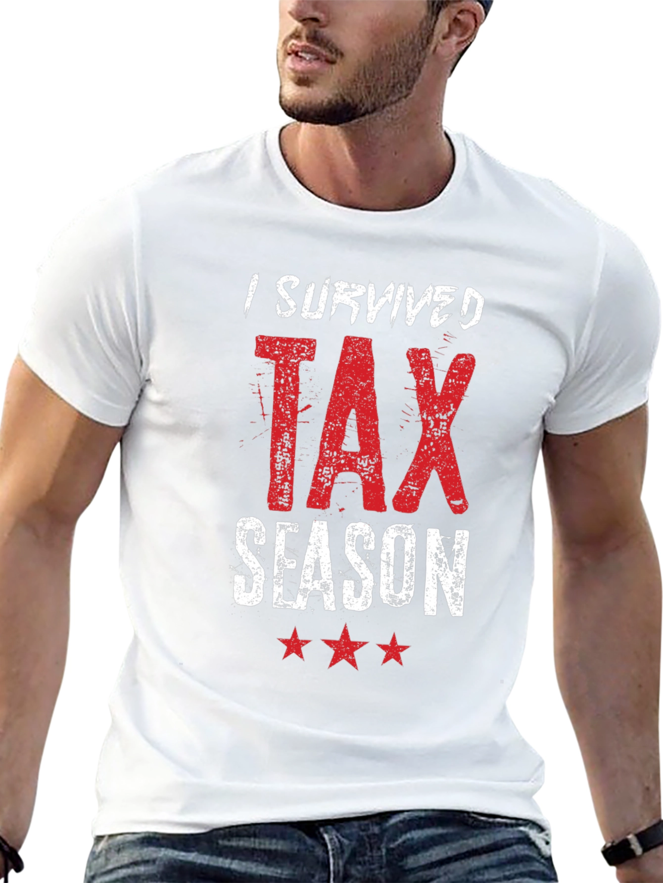 Black I Survived Tax Season T-Shirt - Black view 13