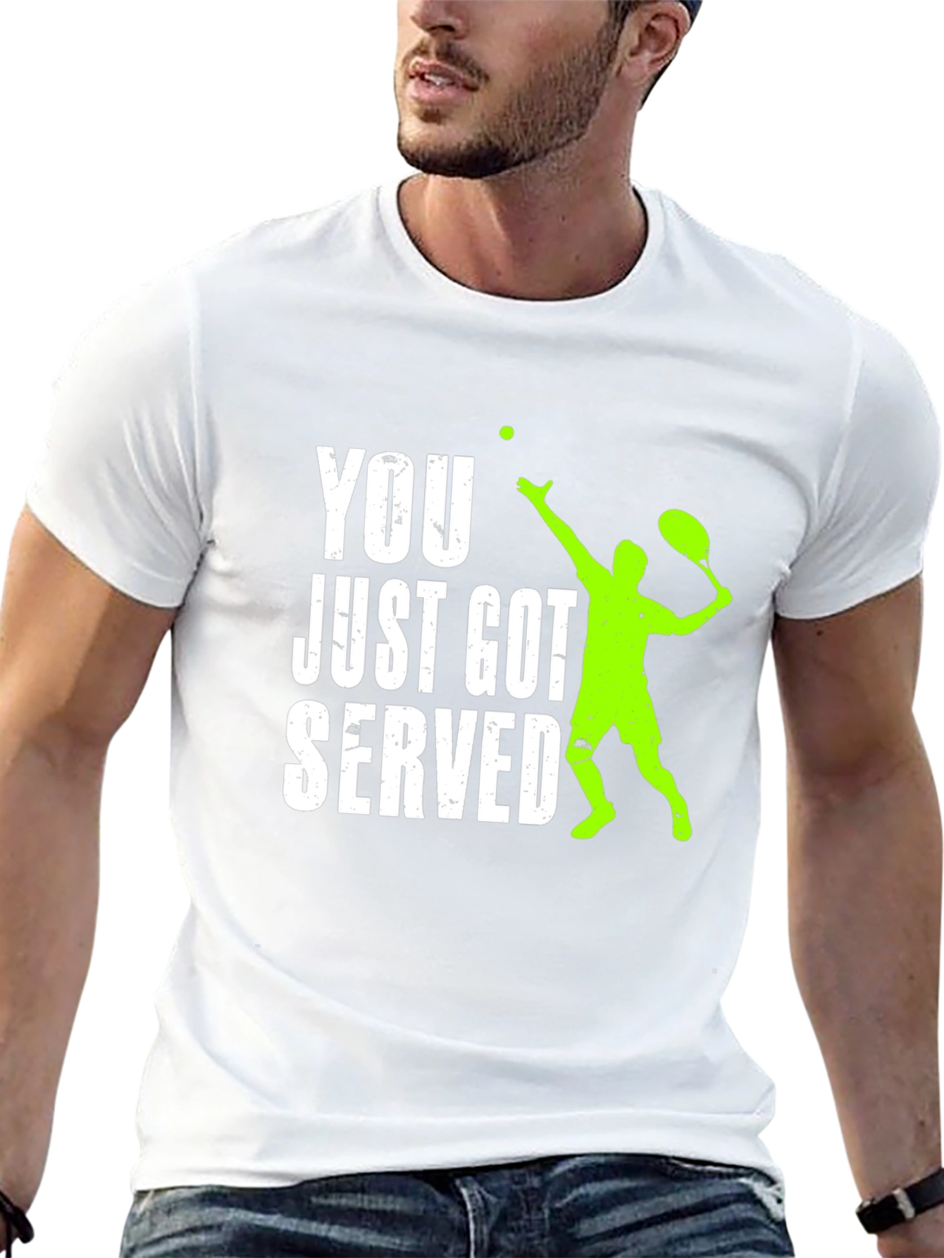 Funny Tennis Serve Graphic T-Shirt - 13
