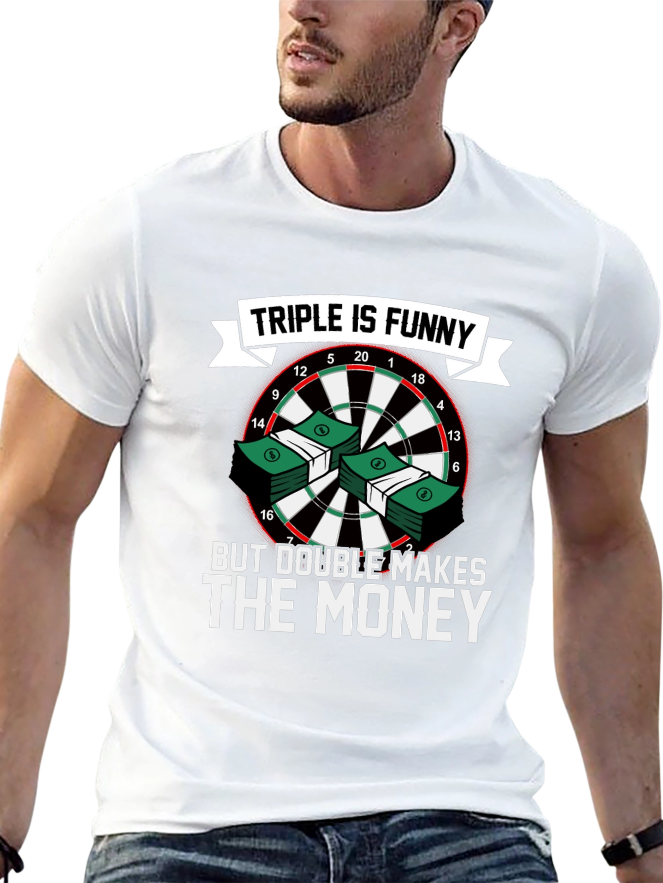 Black Triple is Funny T-Shirt view 13