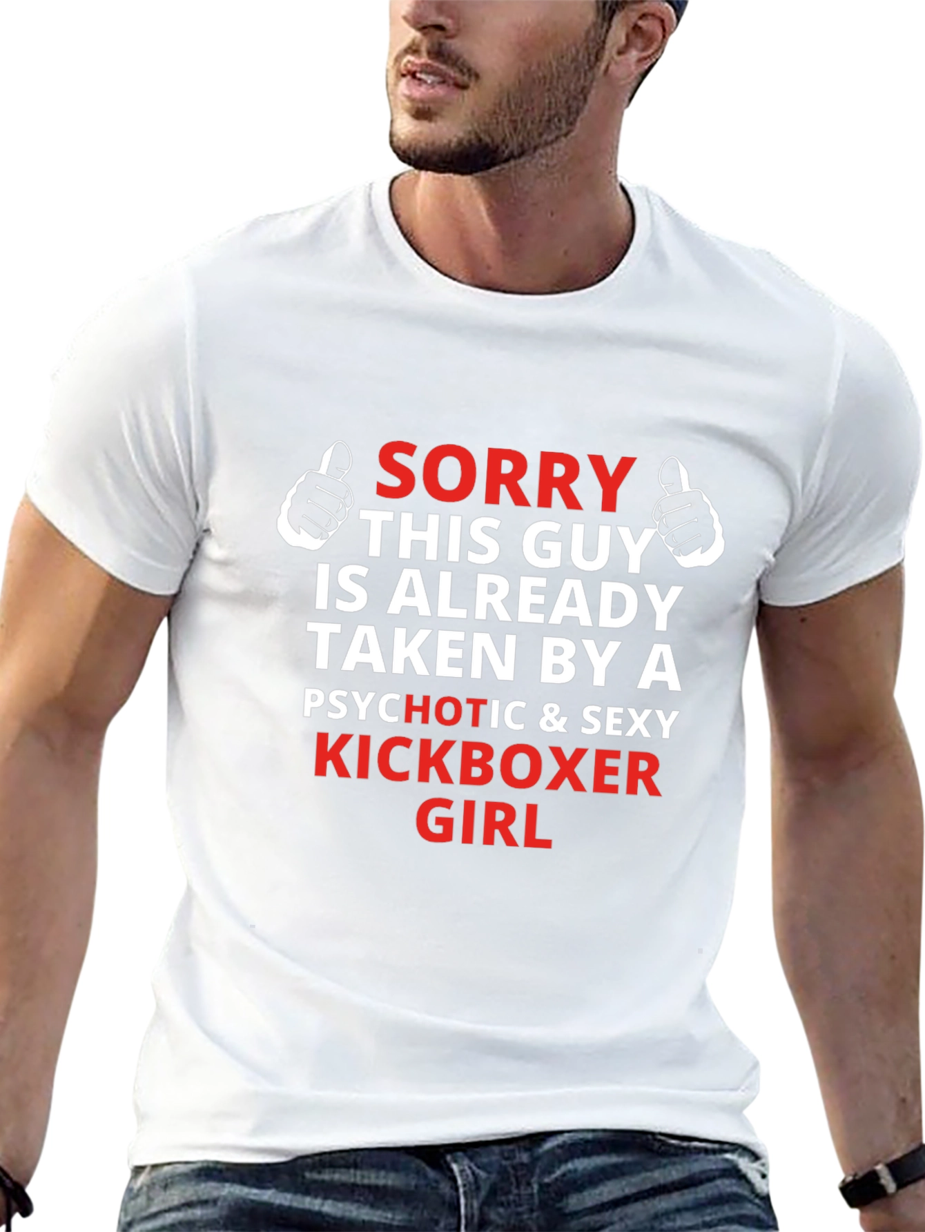 Black Funny Kickboxer Girlfriend Graphic T-Shirt view 13