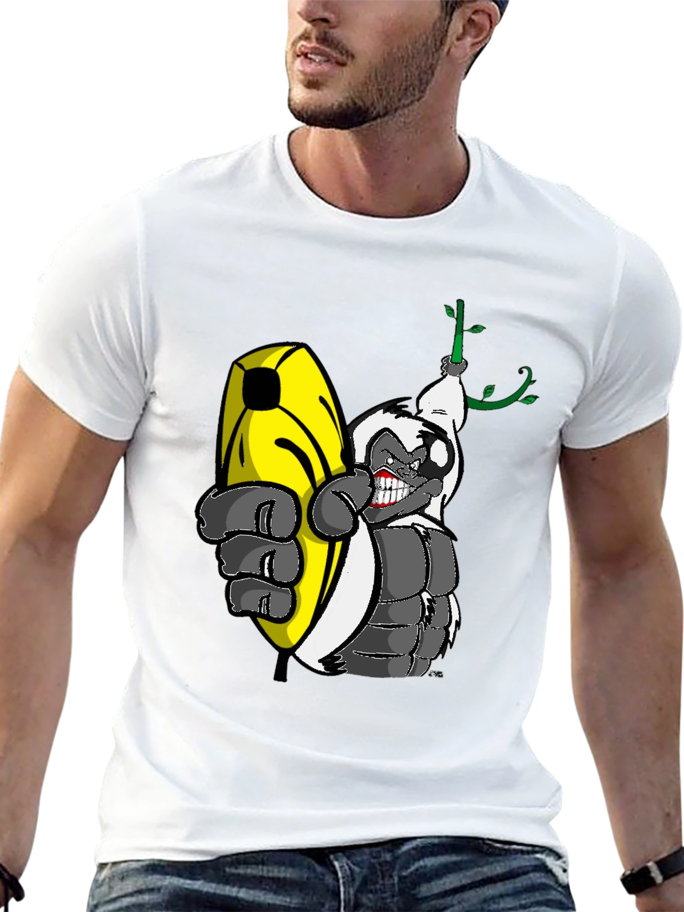Black Banana Loving Gorilla Graphic Tee view 13