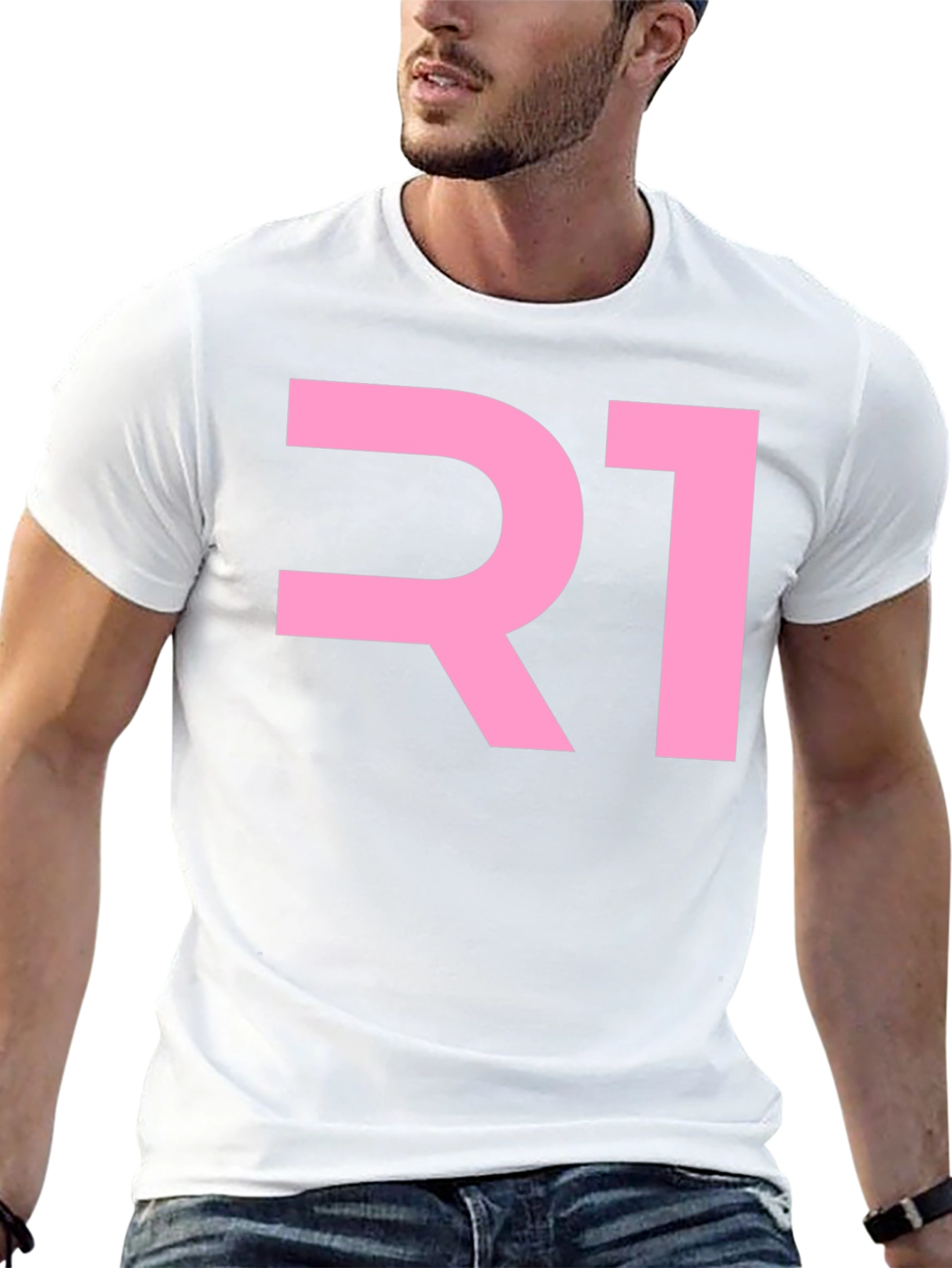 Black R1 Graphic T-Shirt - Bold & Stylish view 13