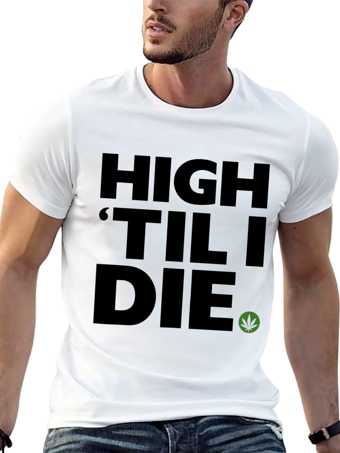 Black High 'Til I Die Graphic Tee - Black view 13
