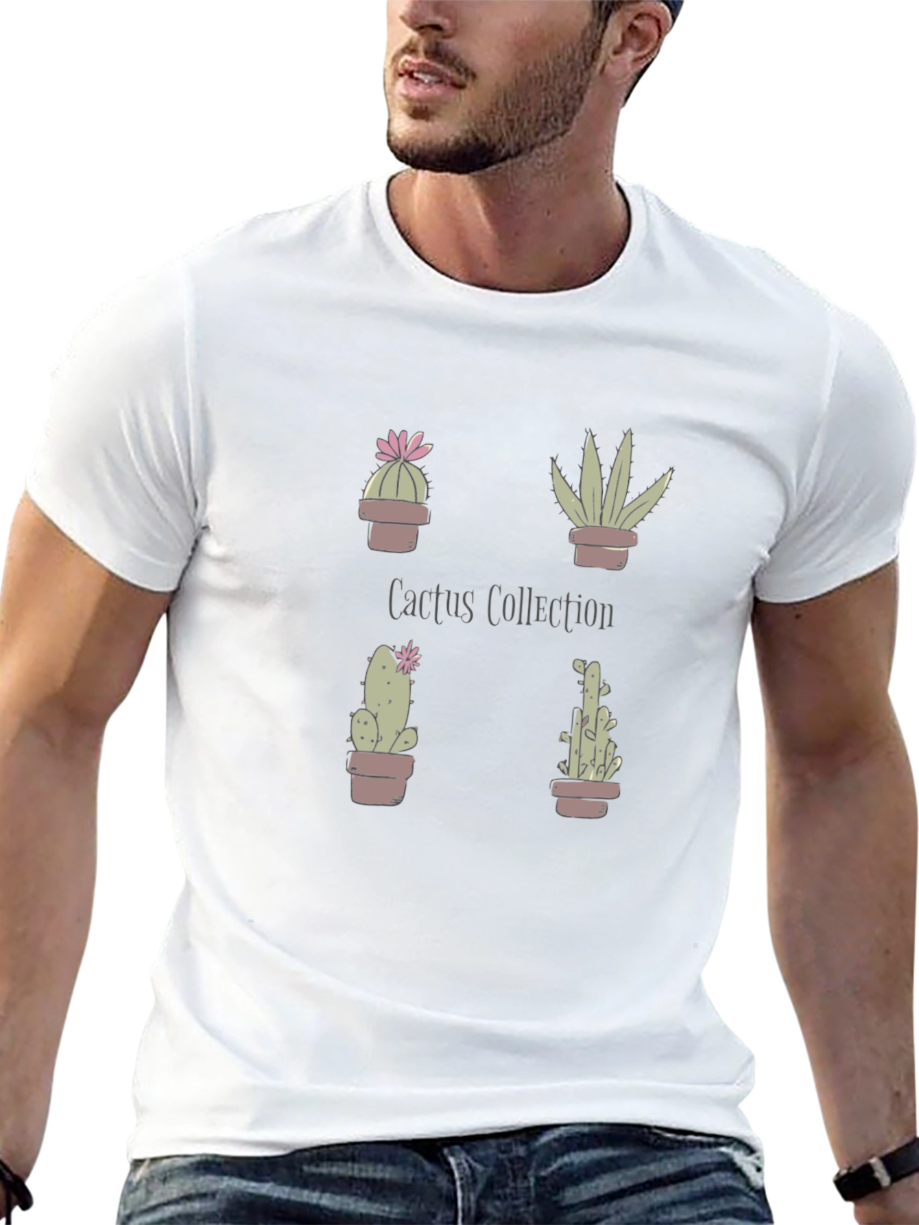 Black Cactus Collection Graphic Tee - Black view 13