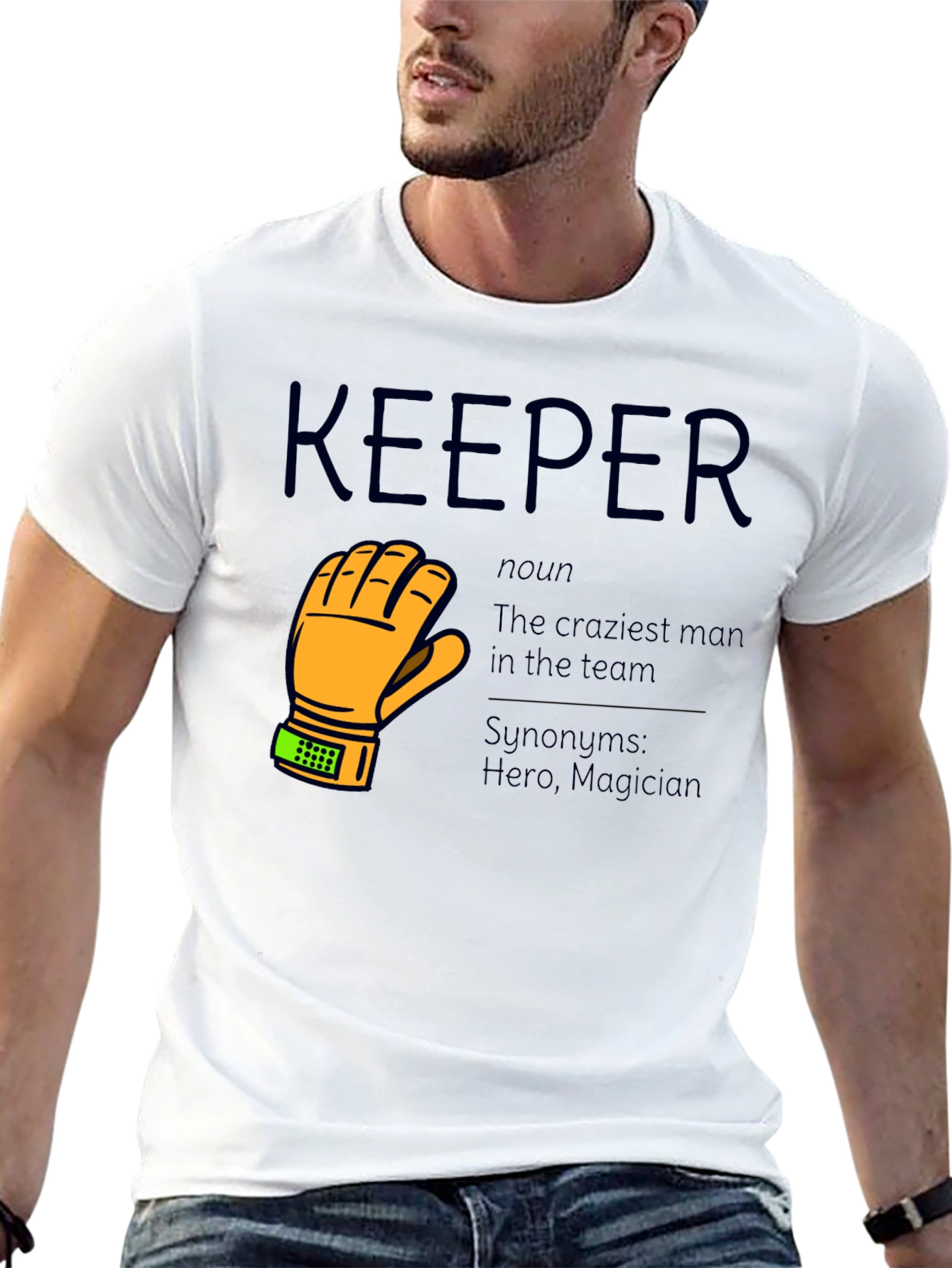 Black Keeper T-Shirt - Goalie Gift view 13