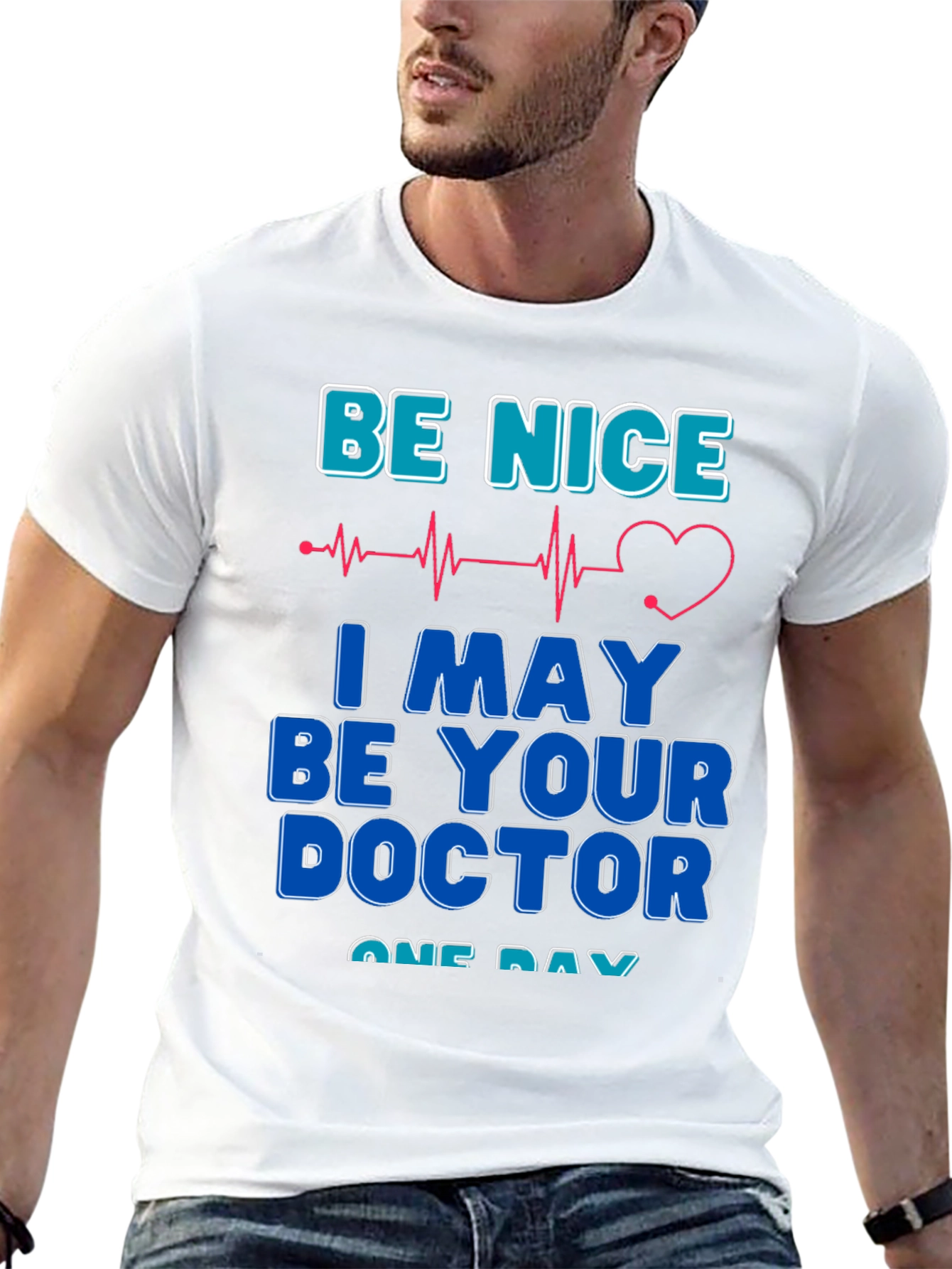 Black Be Nice I May Be Your Doctor T-Shirt view 13