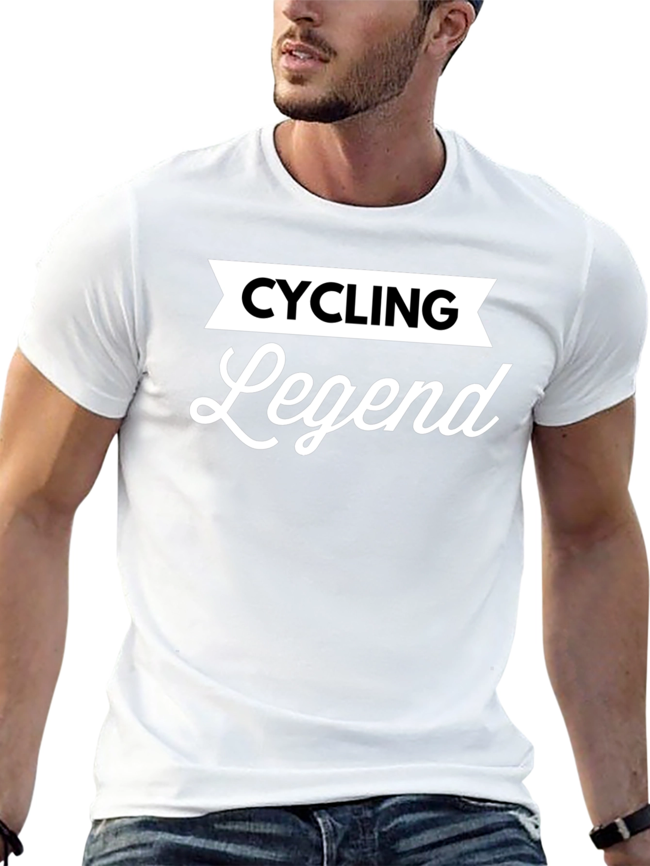Black Cycling Legend Black T-Shirt view 13