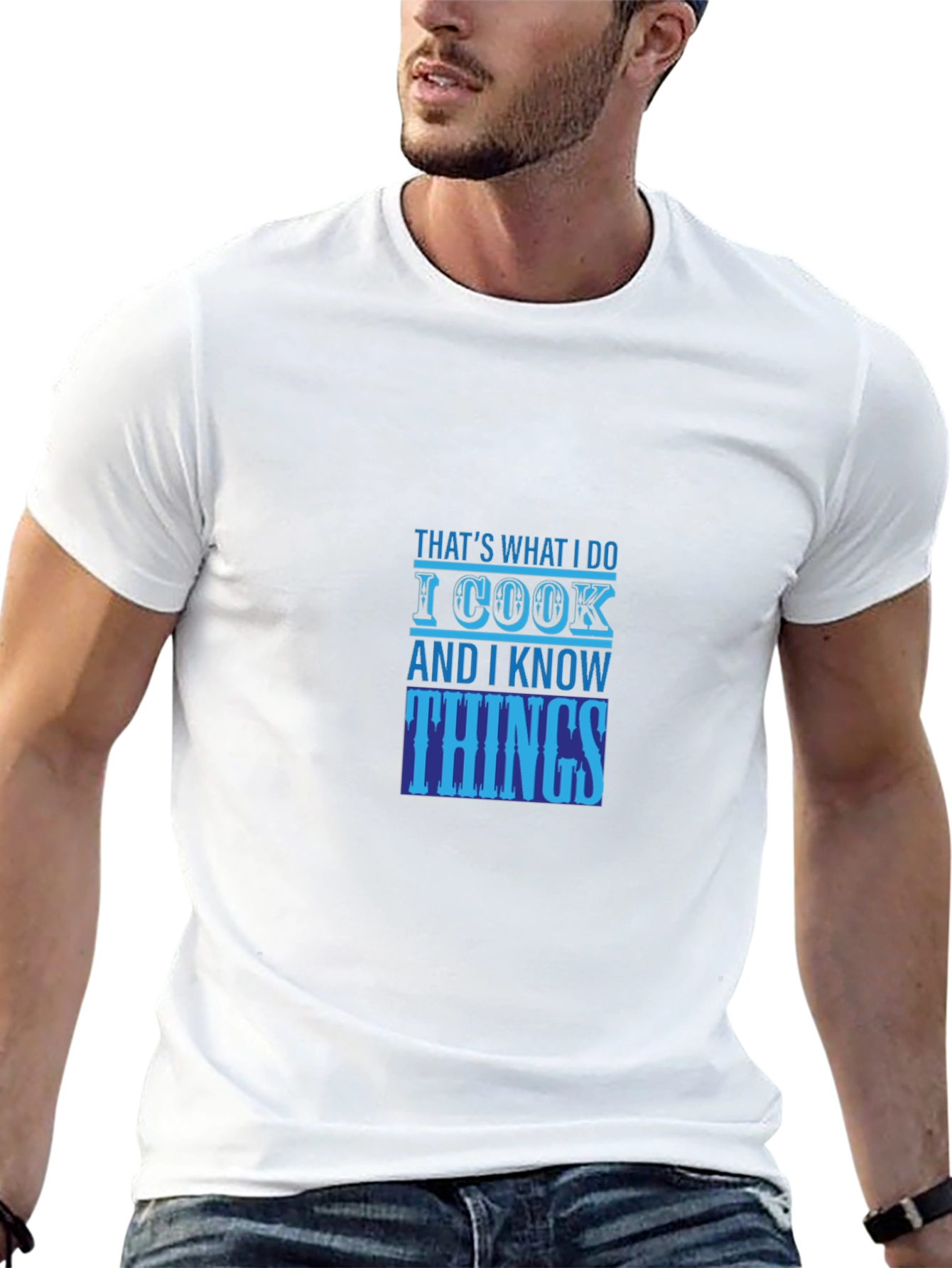 Black I Cook & I Know Things Graphic Tee view 13
