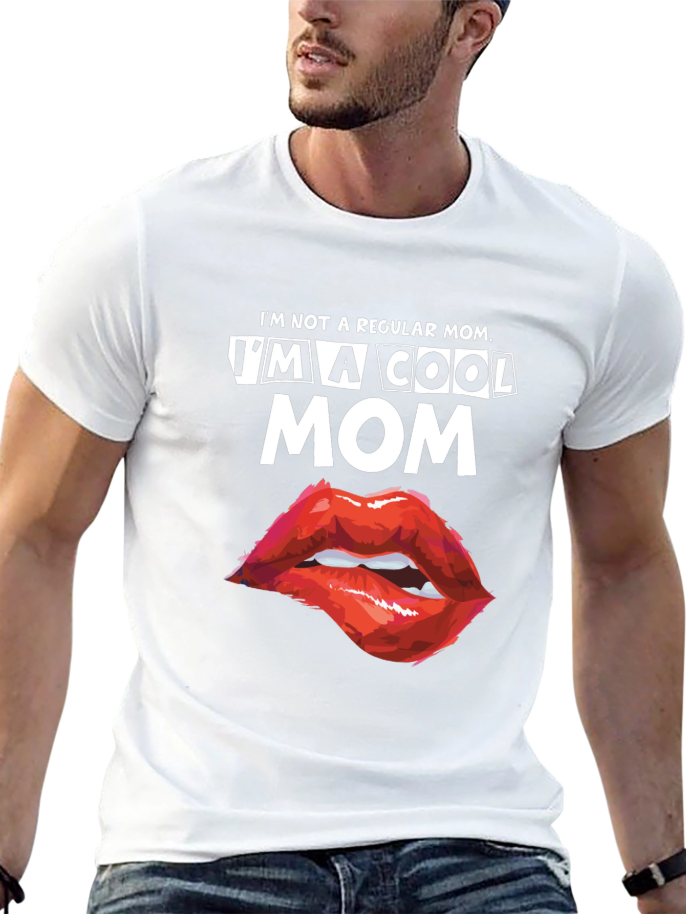 Black Cool Mom Graphic Tee - Trendy Women's T-Shirt view 13