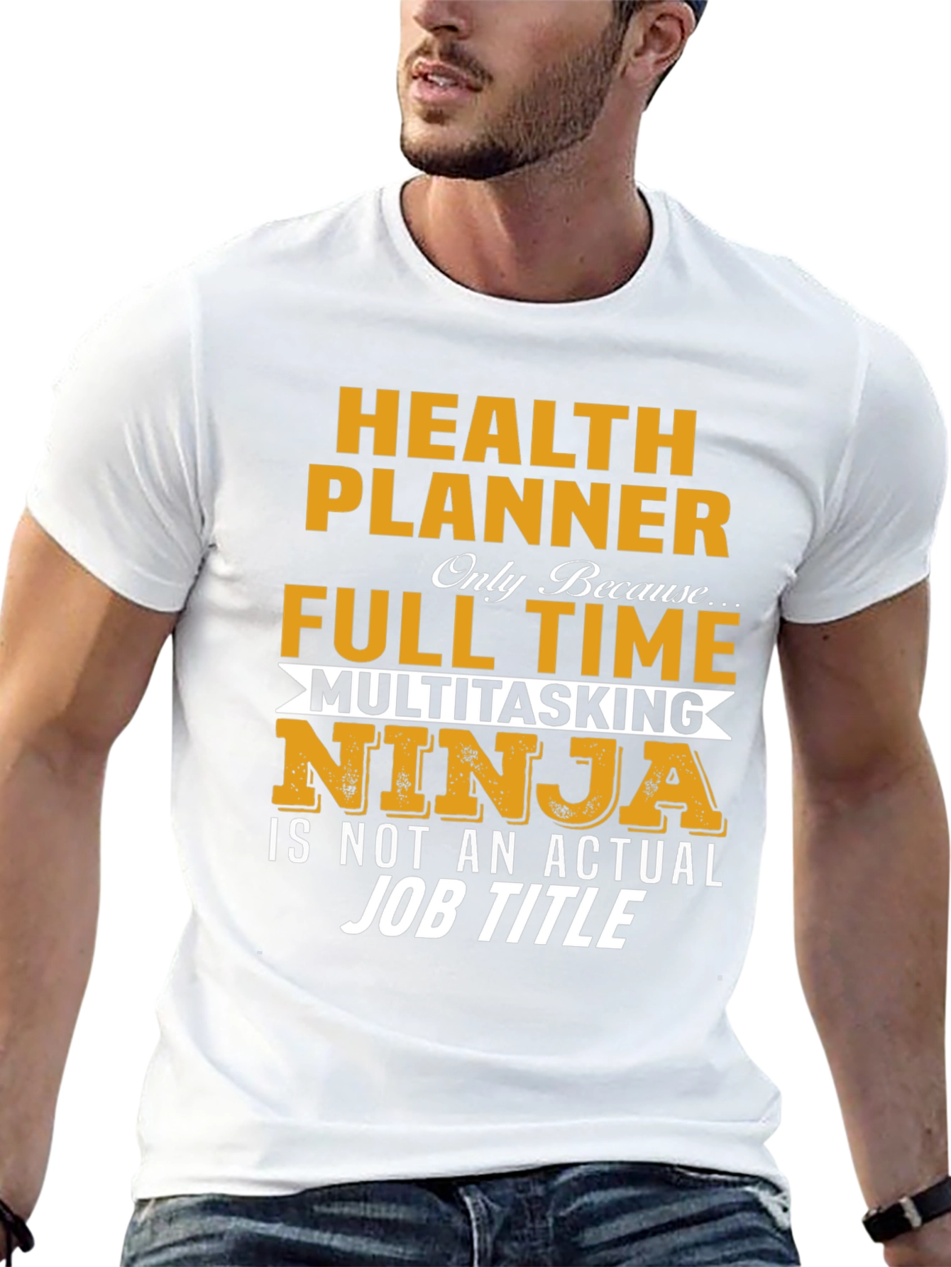 Black Health Planner Multitasking Ninja T-Shirt view 13