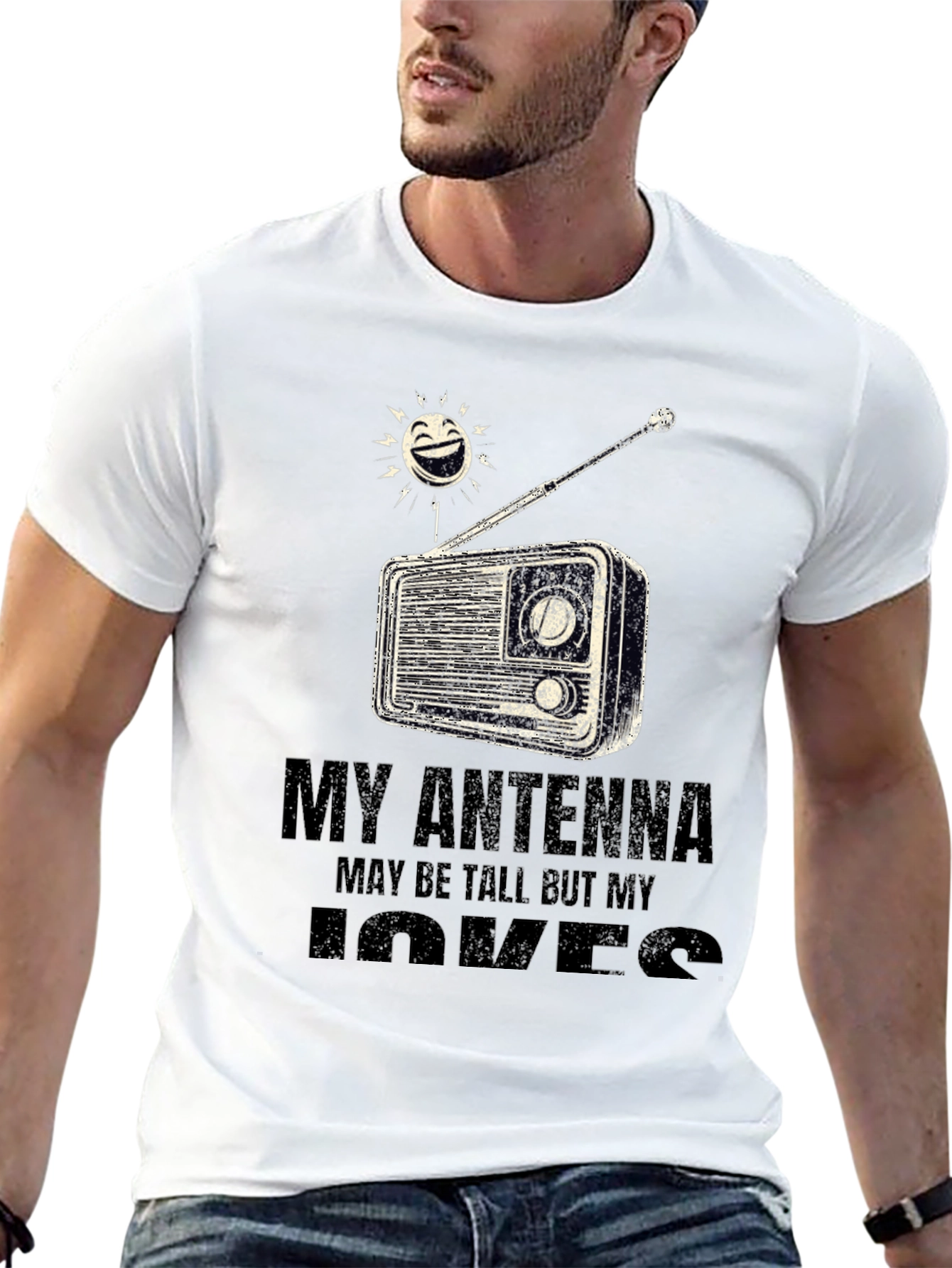 Black Antenna Radio T-Shirt - Funny Shortwave Radio Ham Tee view 13