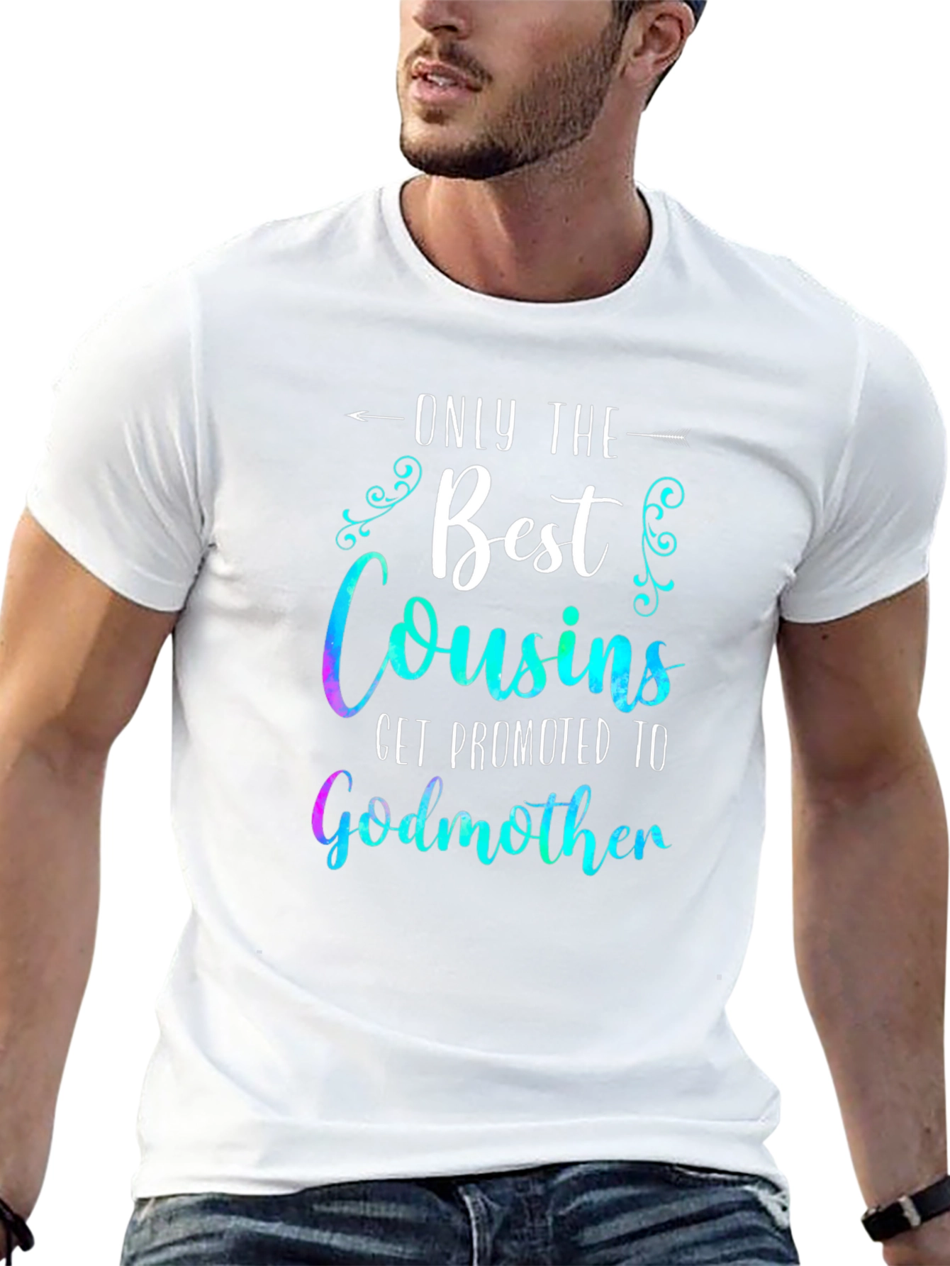 Black Best Cousins Godmother Graphic T-Shirt view 13