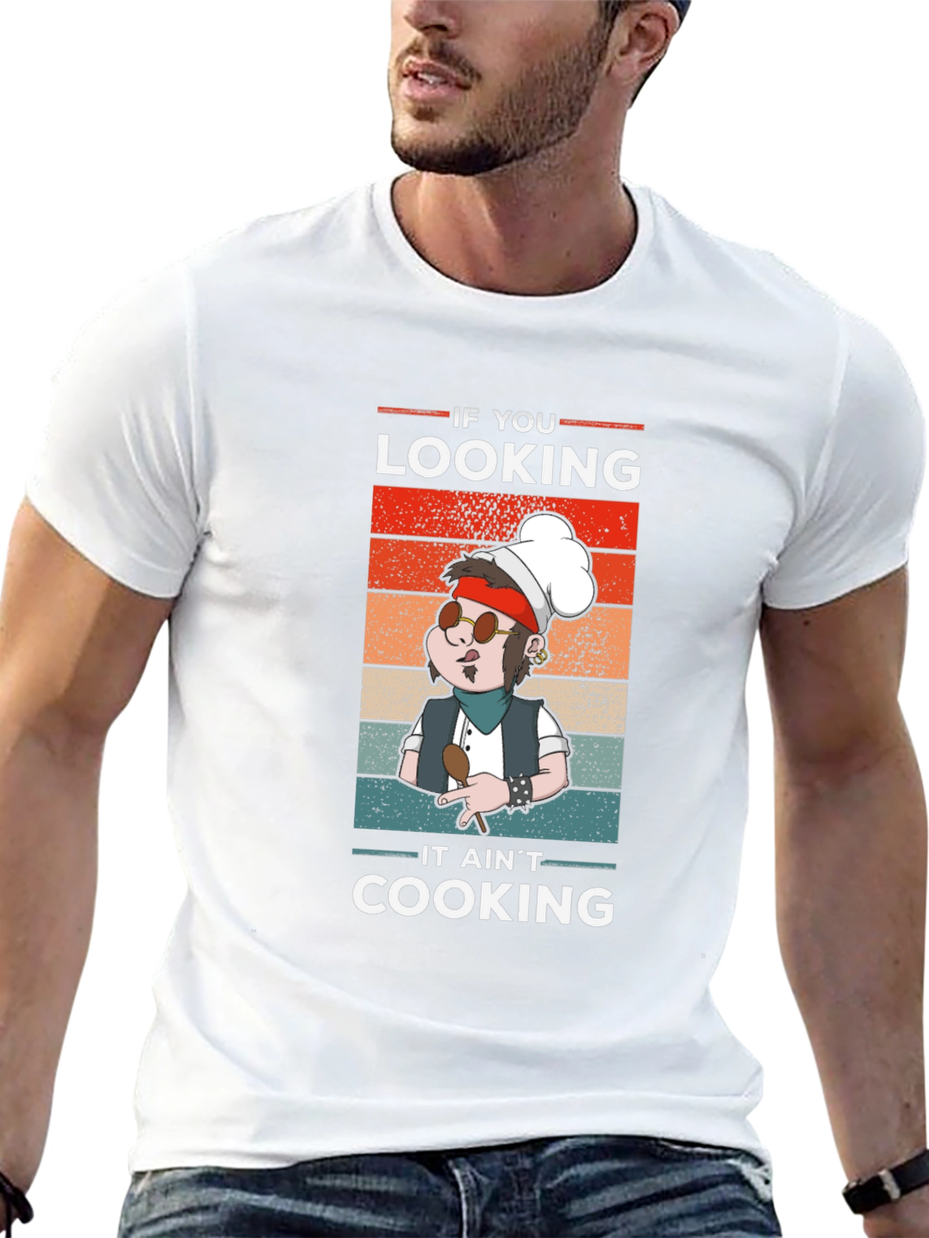 Black If You Looking It Ain't Cooking T-Shirt view 13