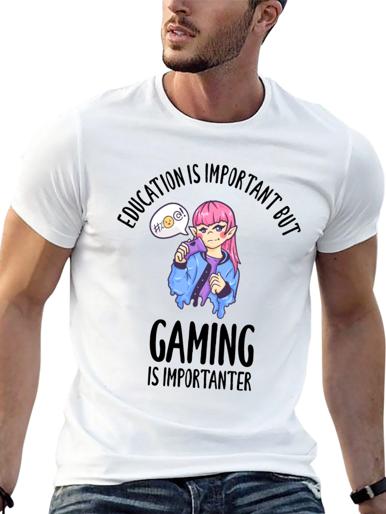 Black Gaming is Importanter T-Shirt view 13