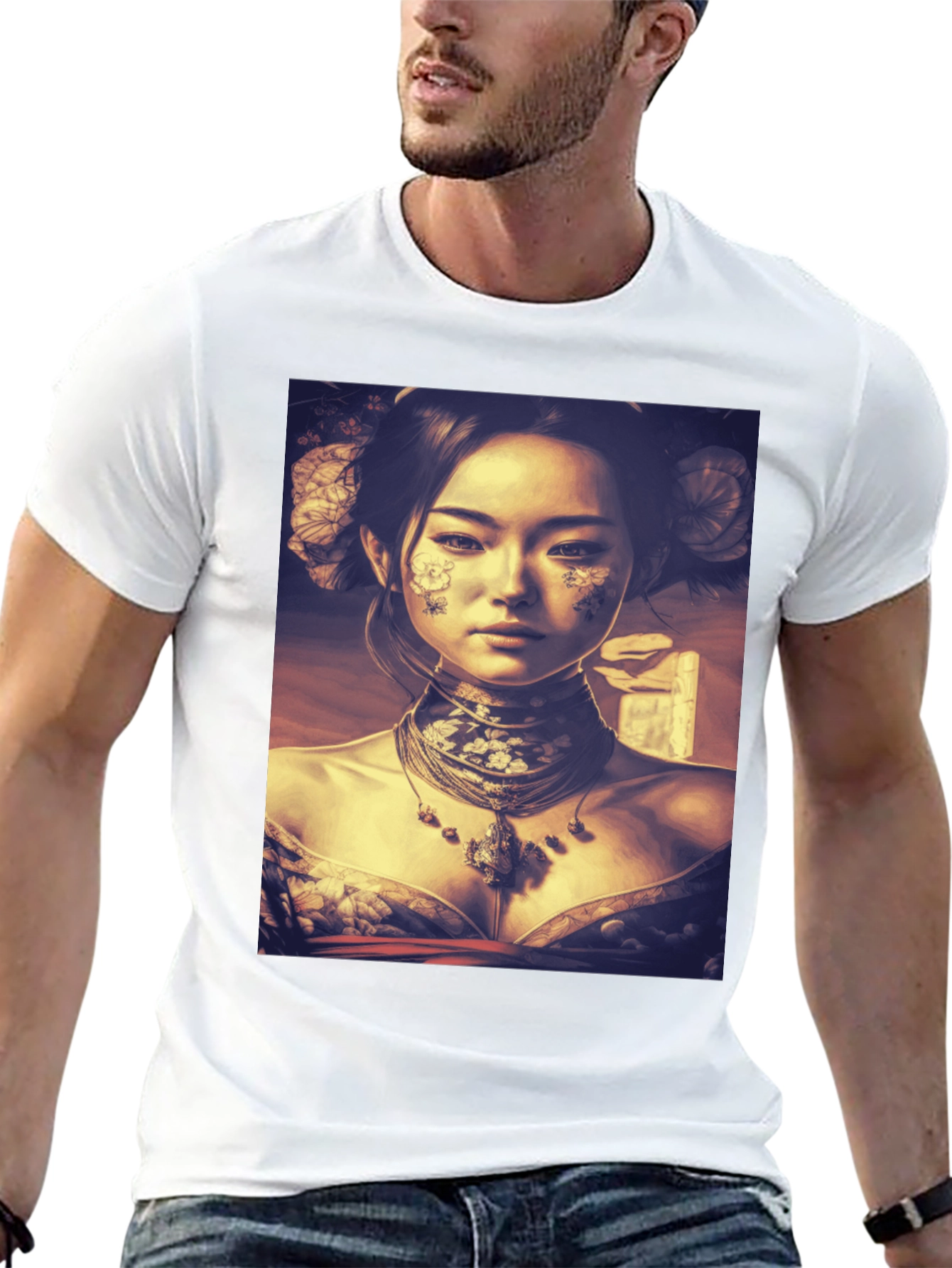 Black Asian Art Black T-Shirt view 13