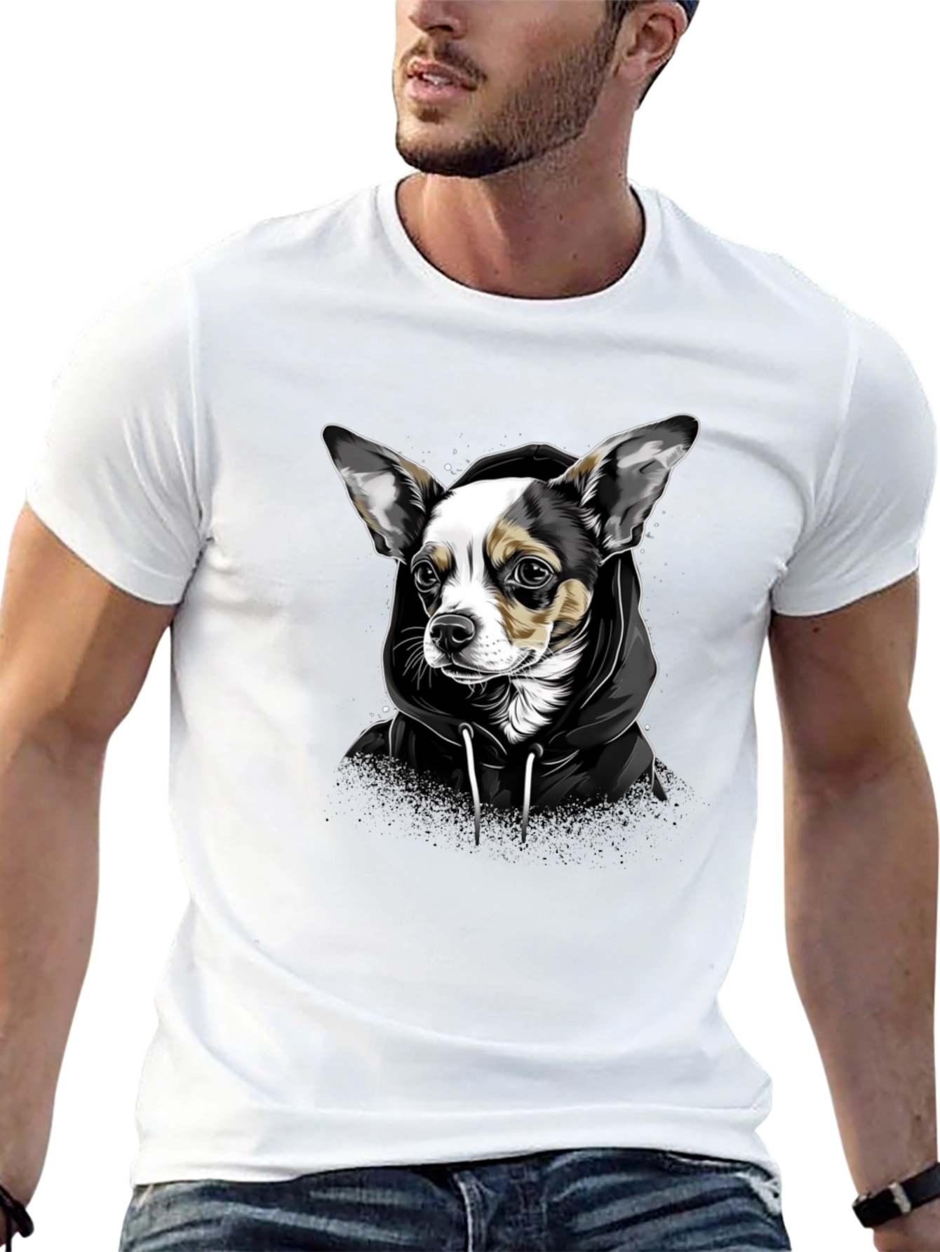 Black Dog Graphic T-Shirt - Trendy Animal Lover Tee view 13