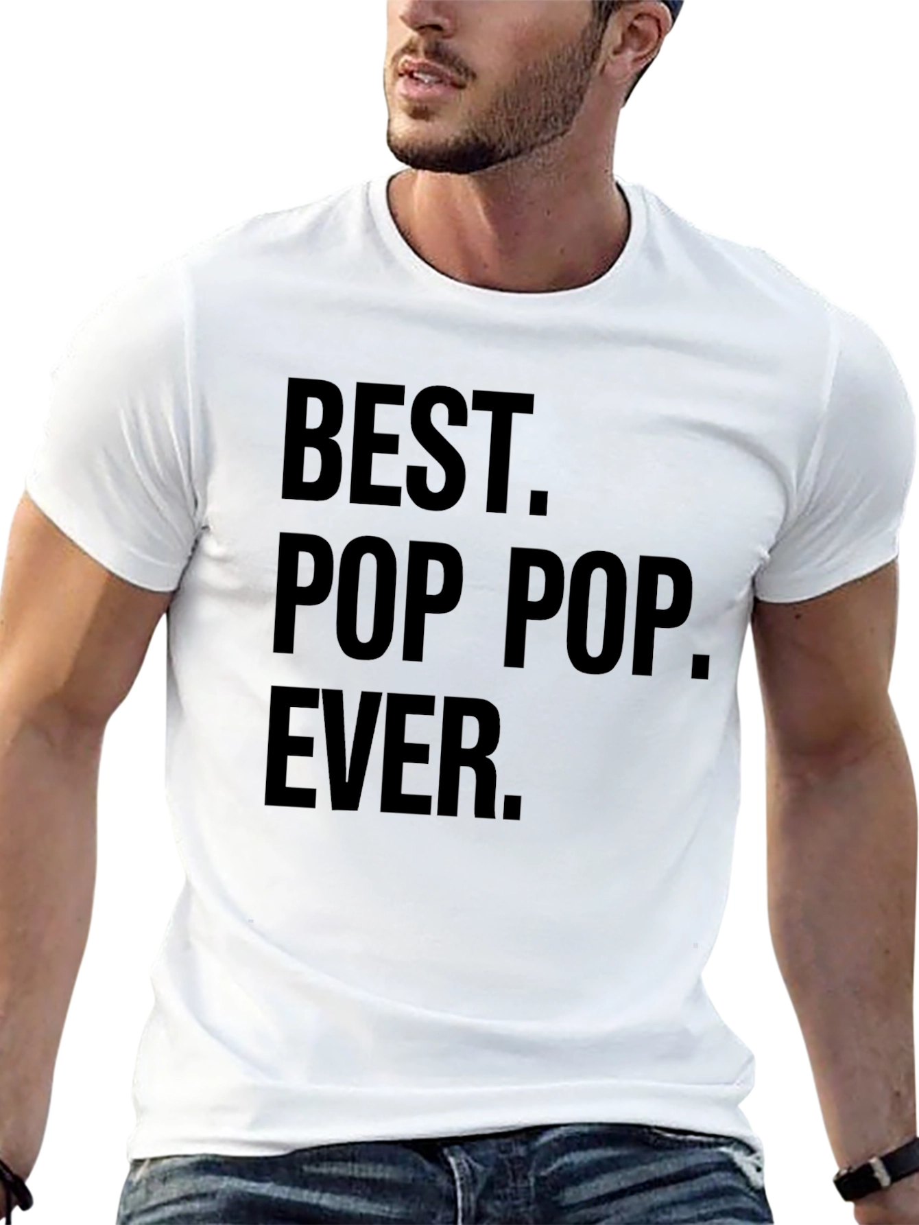 Best Pop Pop Ever Black T-Shirt - 13