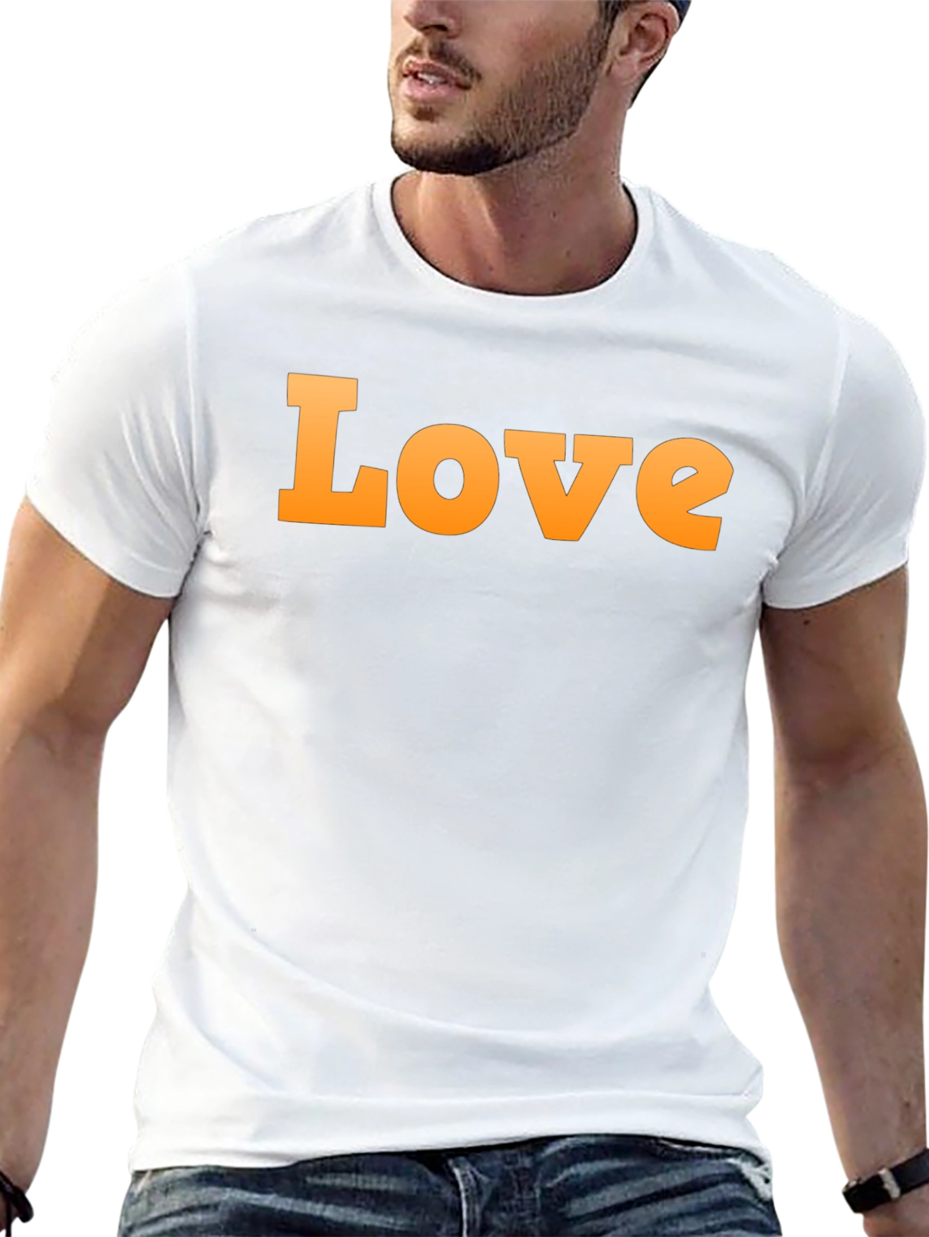Black Love Graphic Print Crew Neck T-Shirt view 13