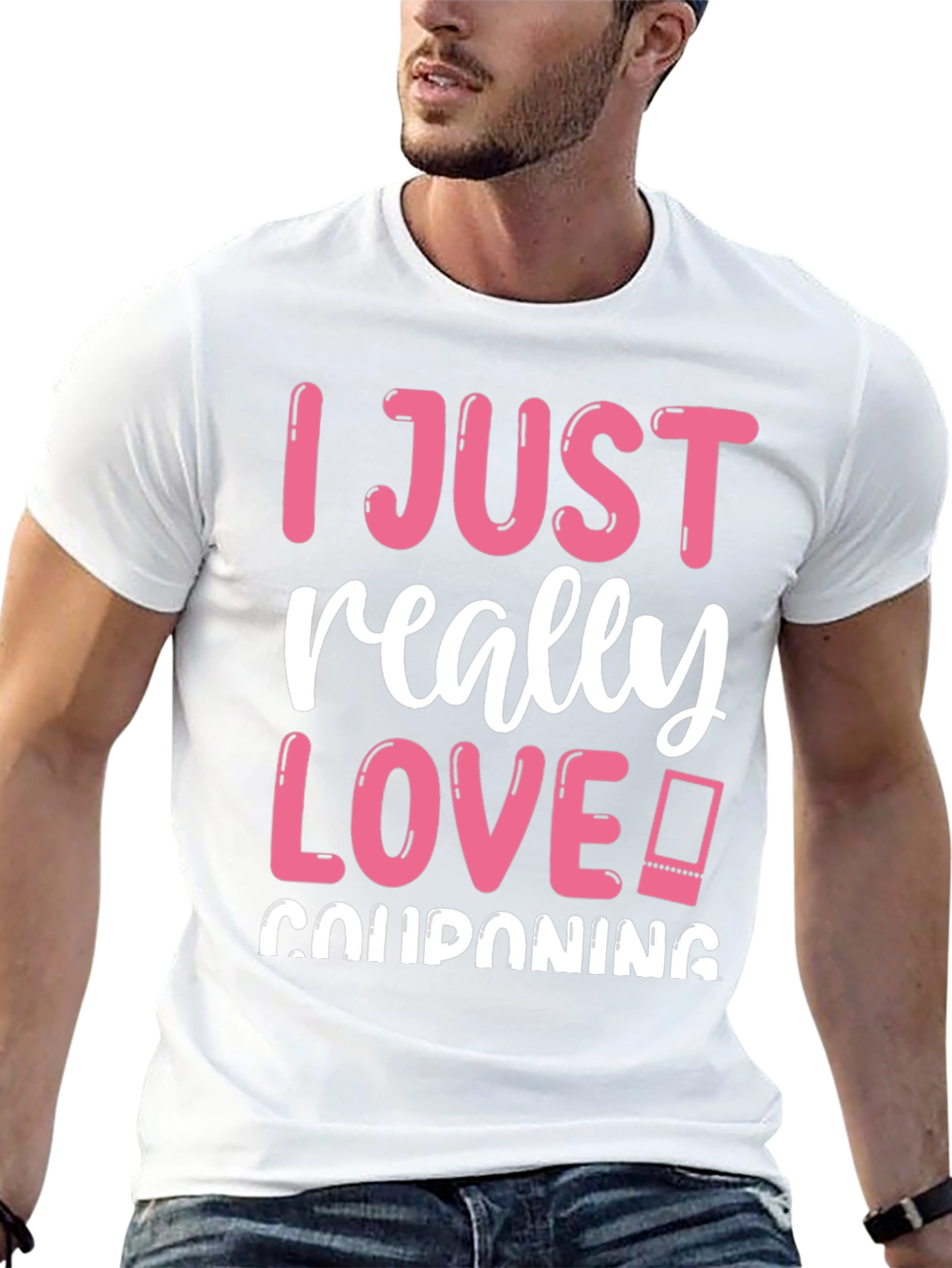 Black I Just Really Love Couponing Graphic T-Shirt view 13