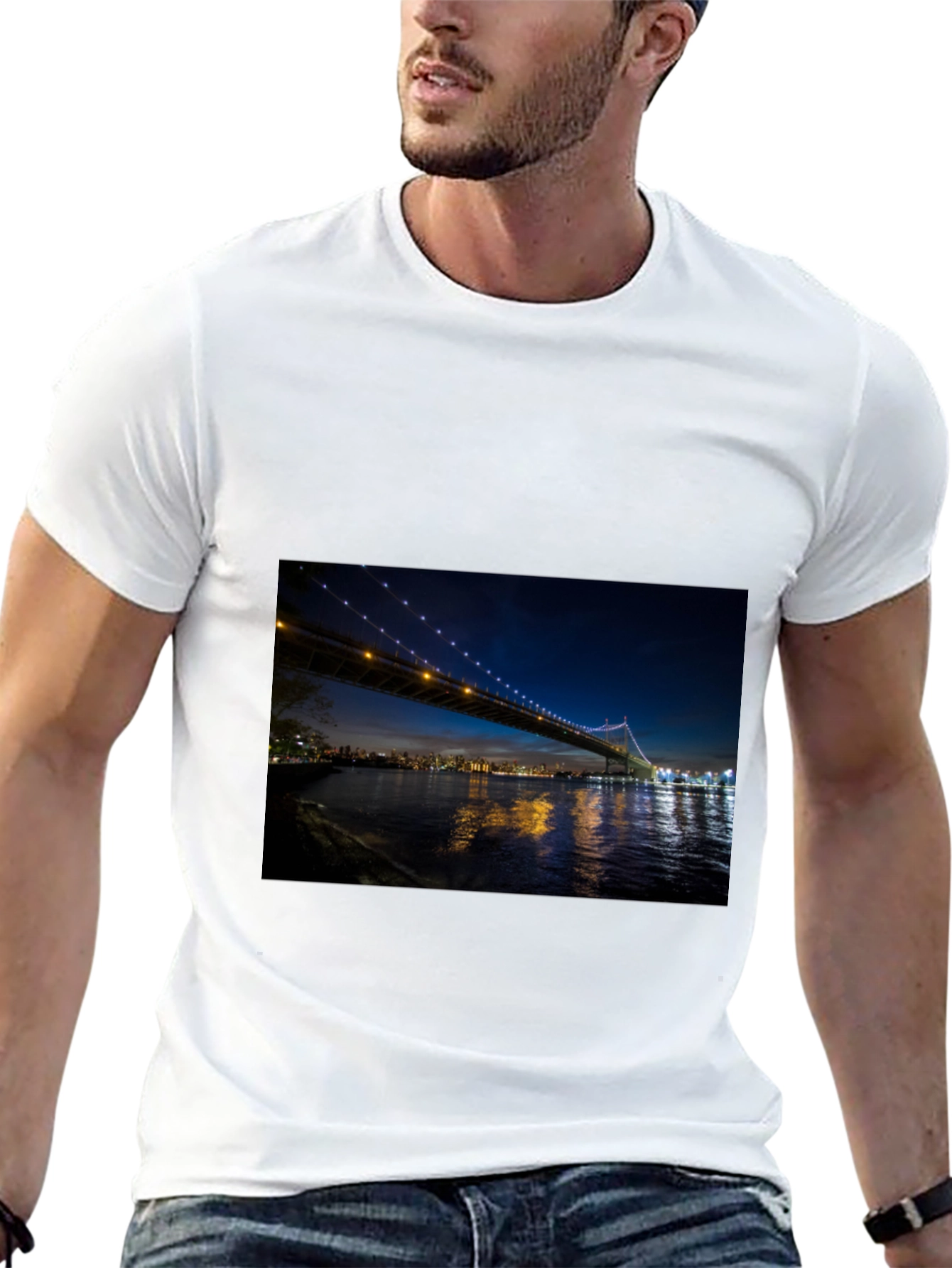 Black Night Bridge T-Shirt view 13