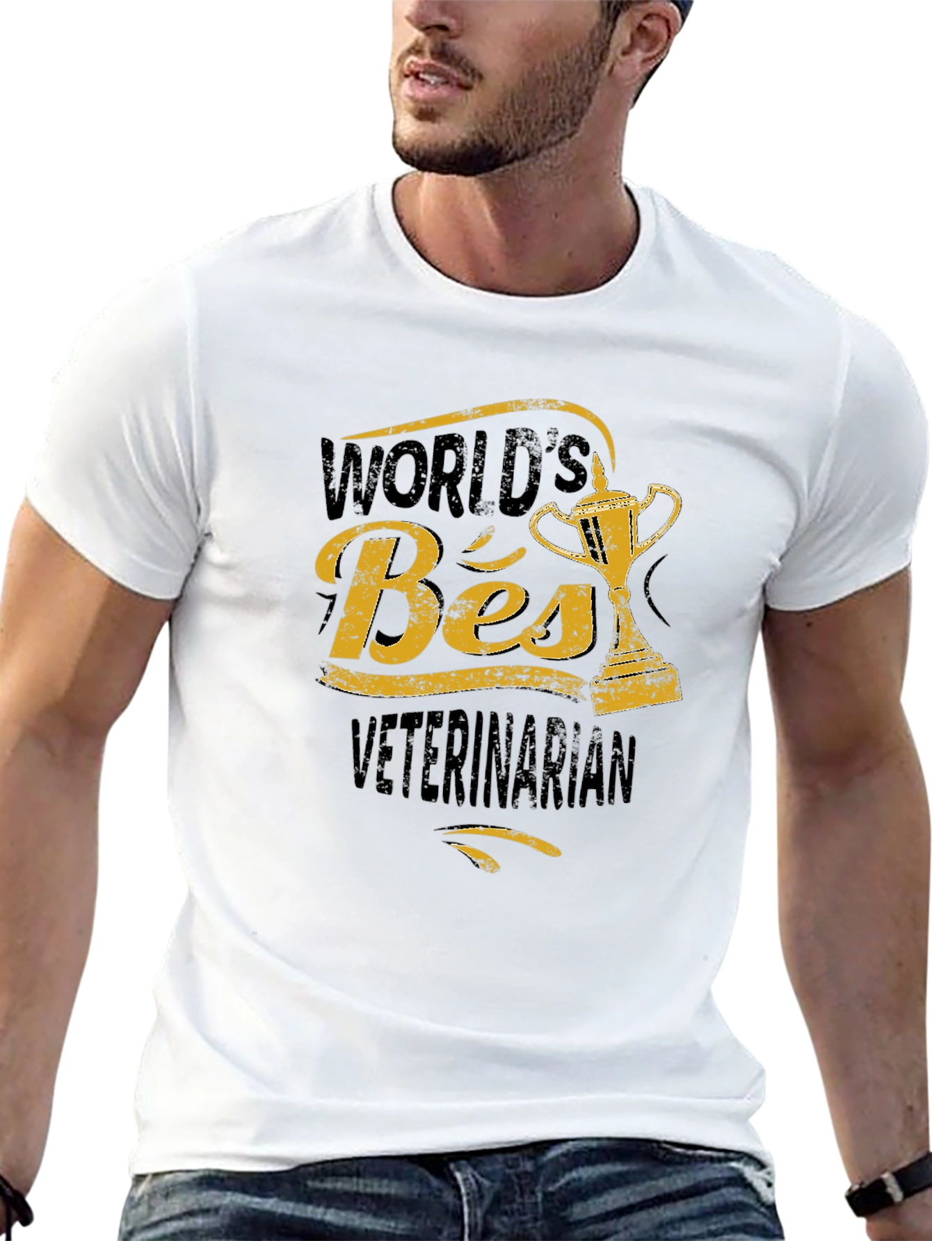 World's Best Veterinarian Black T-Shirt - 13