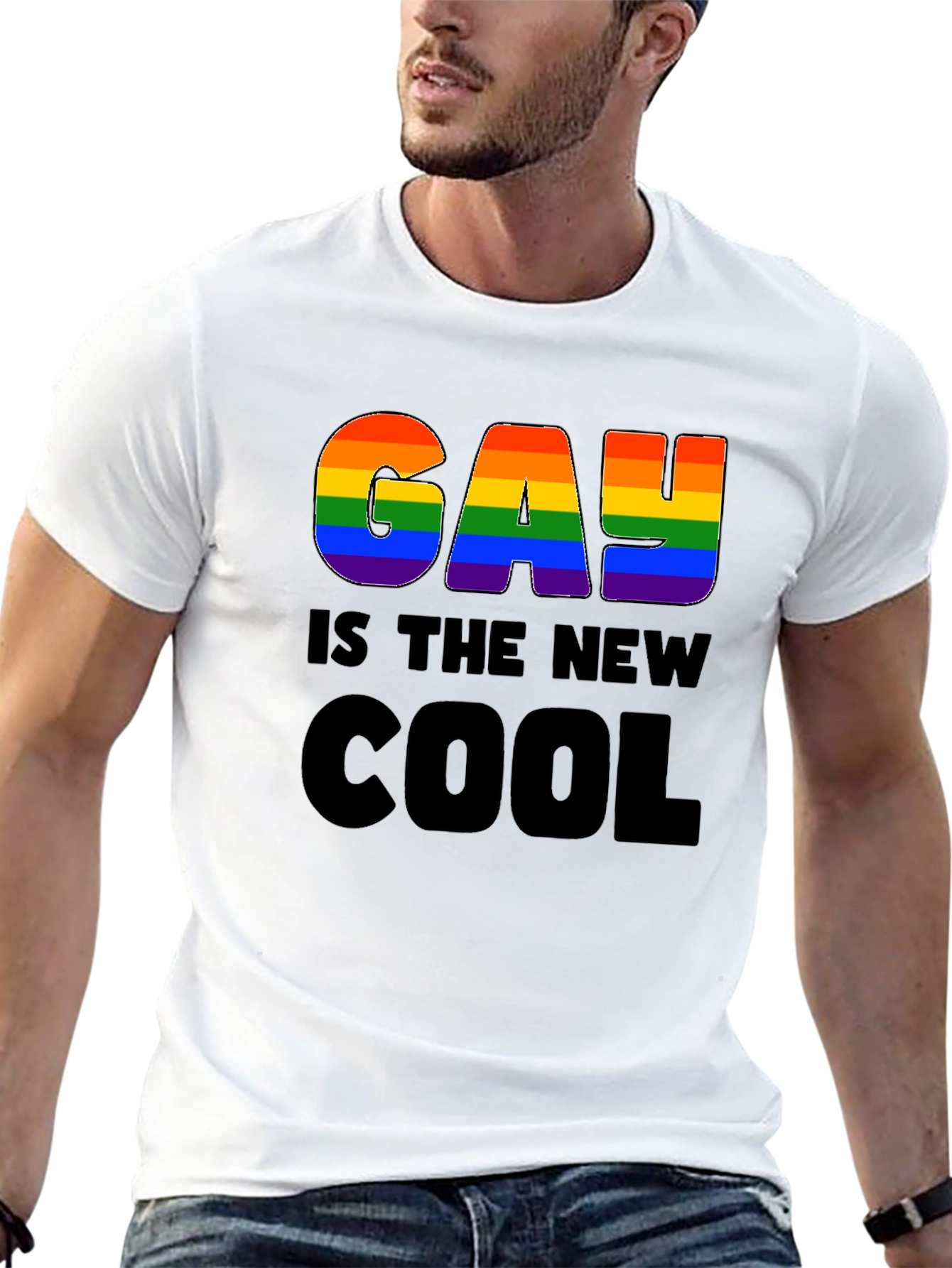 Black Gay is the New Cool Graphic T-Shirt view 13