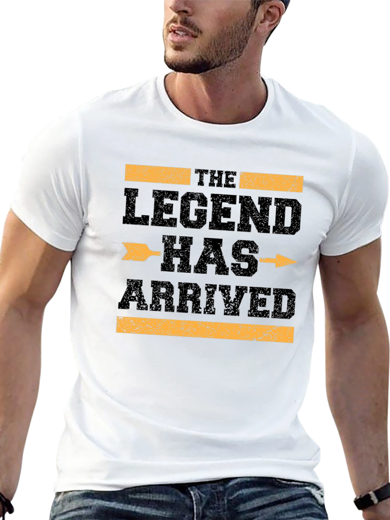 Black The Legend Has Arrived Black Graphic T-Shirt view 13