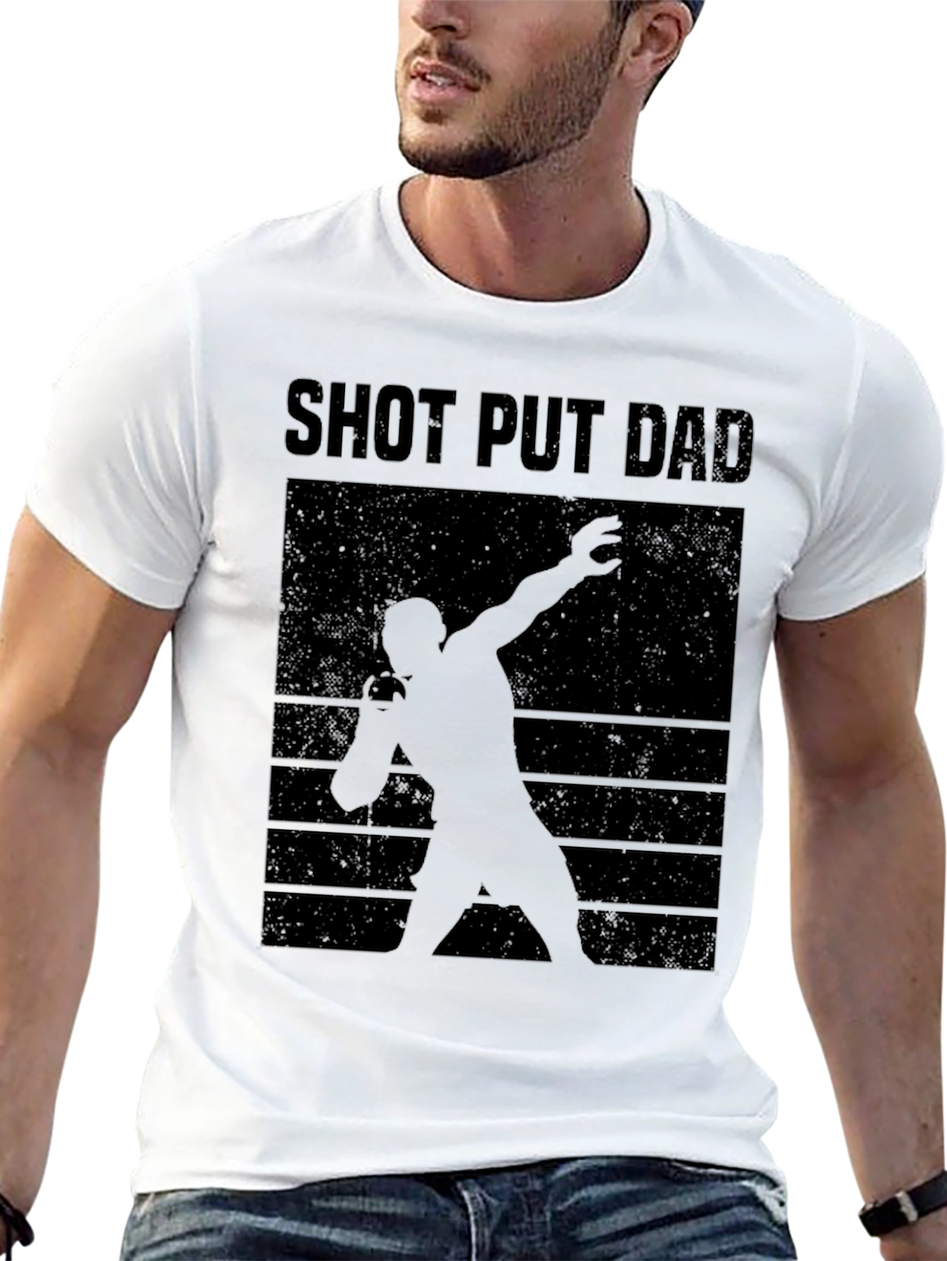 Shot Put Dad Graphic Tee - Athletics Father's Day Gift - 13