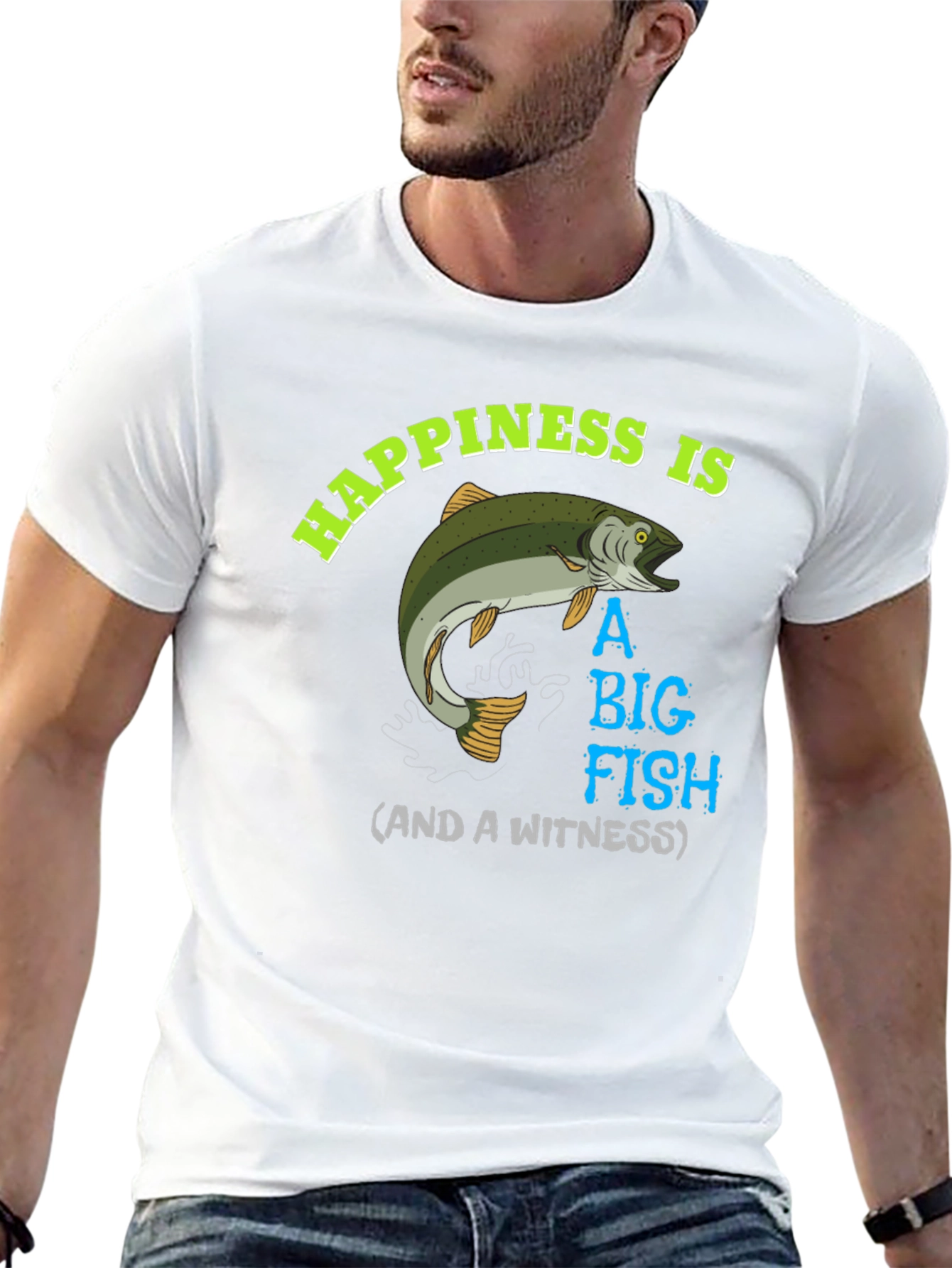 Happiness is A Big Fish T-Shirt - 13