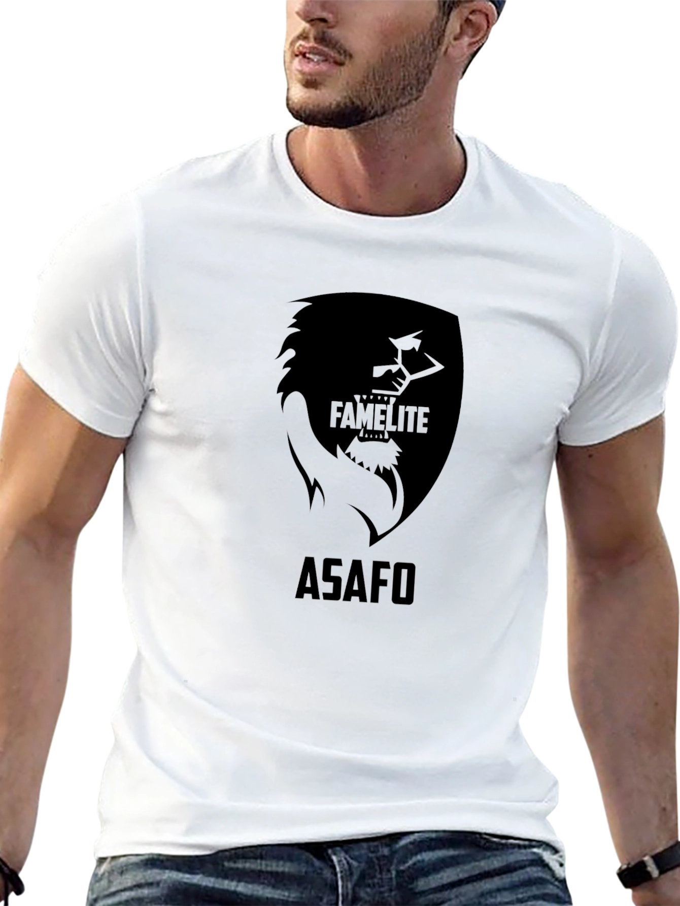 Black Famelite Asafio Black Graphic Tee view 13