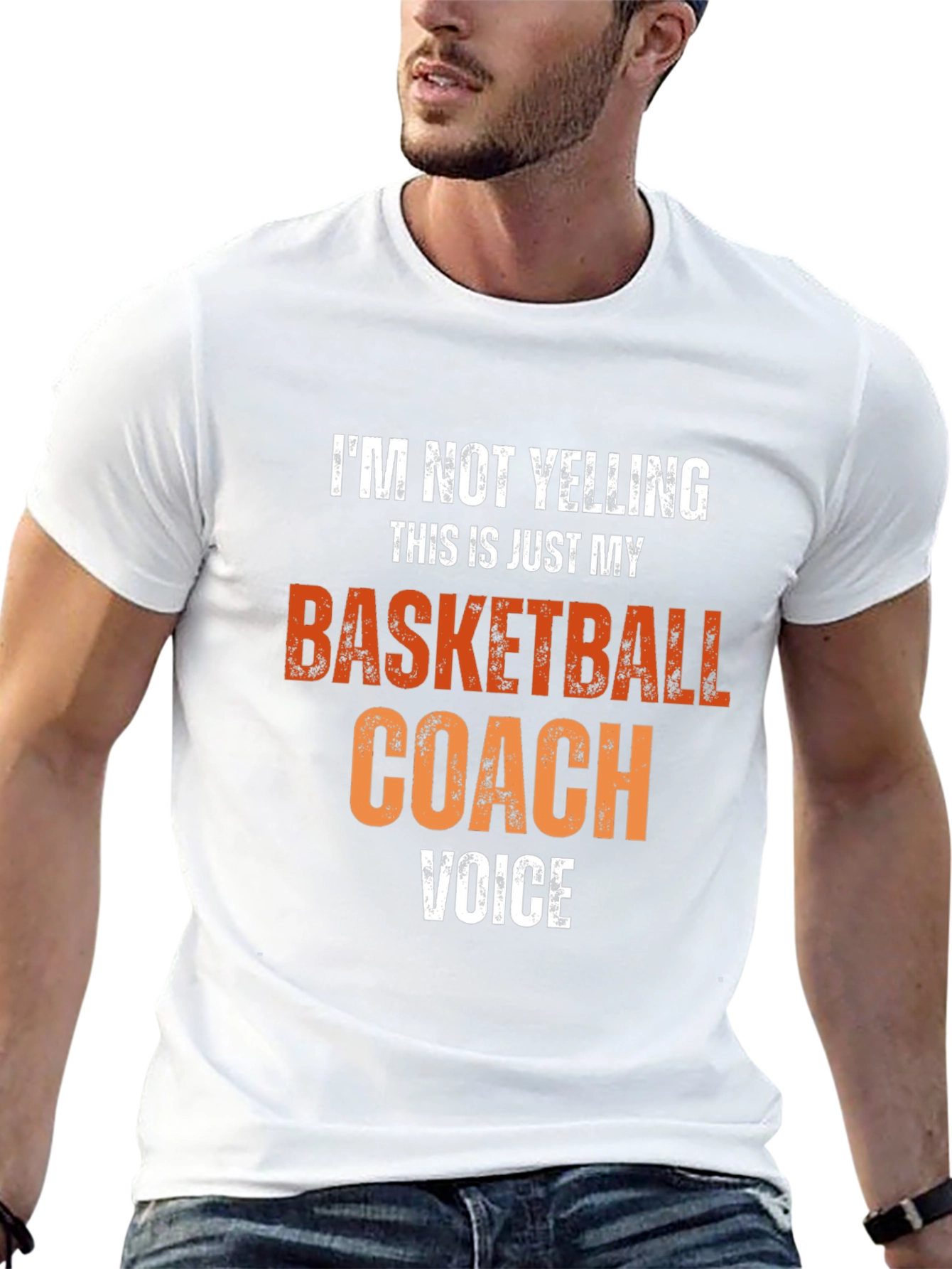 Black Basketball Coach Voice T-Shirt view 13