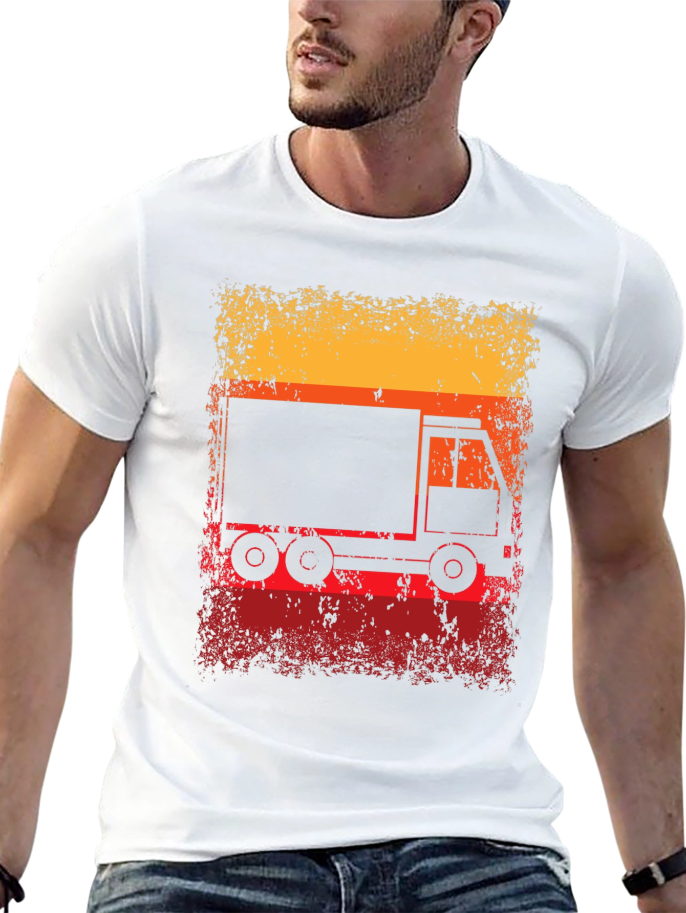Black Retro Truck Graphic T-Shirt view 13