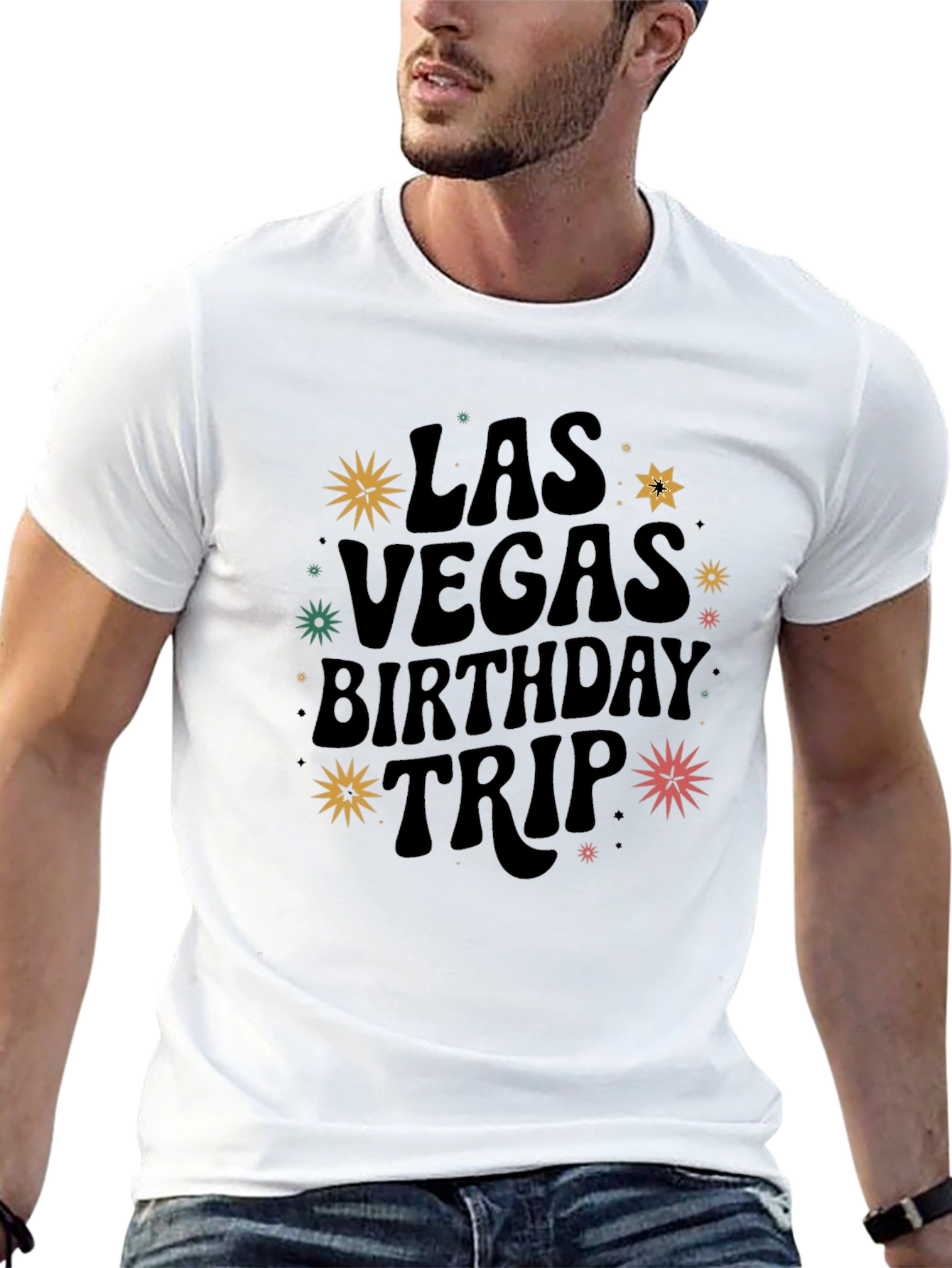 Black Las Vegas Birthday Trip Graphic Tee view 13