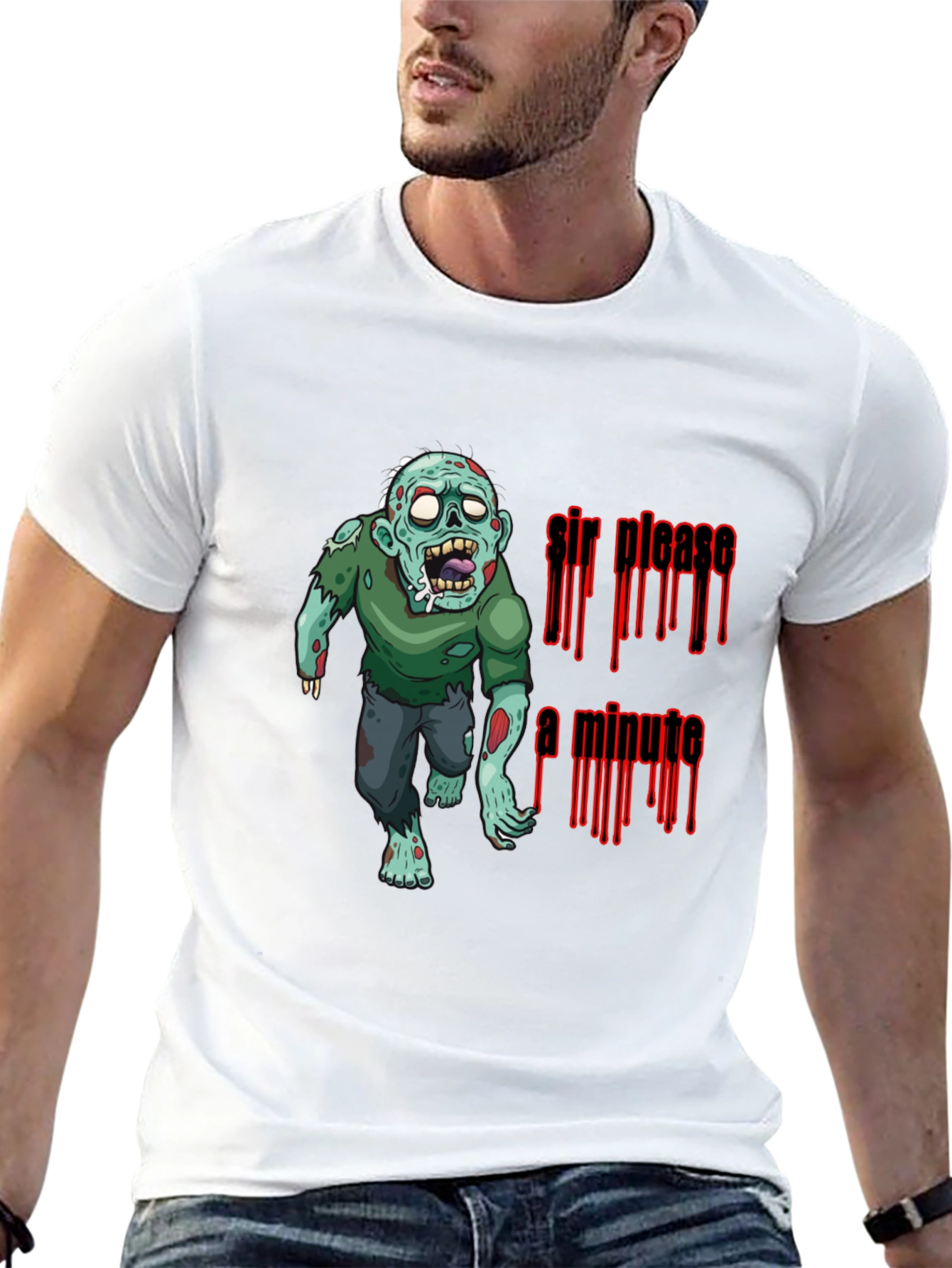 Black Zombie "Sir, Please a Minute" Graphic T-Shirt view 13