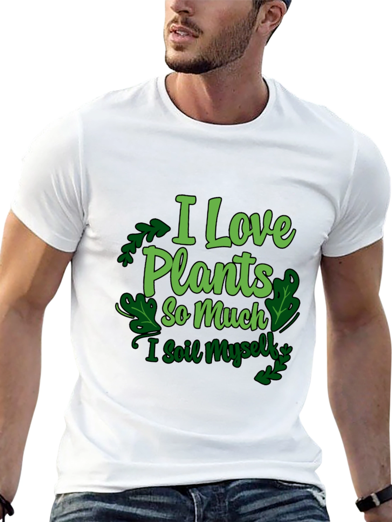 Black I Love Plants T-Shirt - Funny Gardening Tee view 13