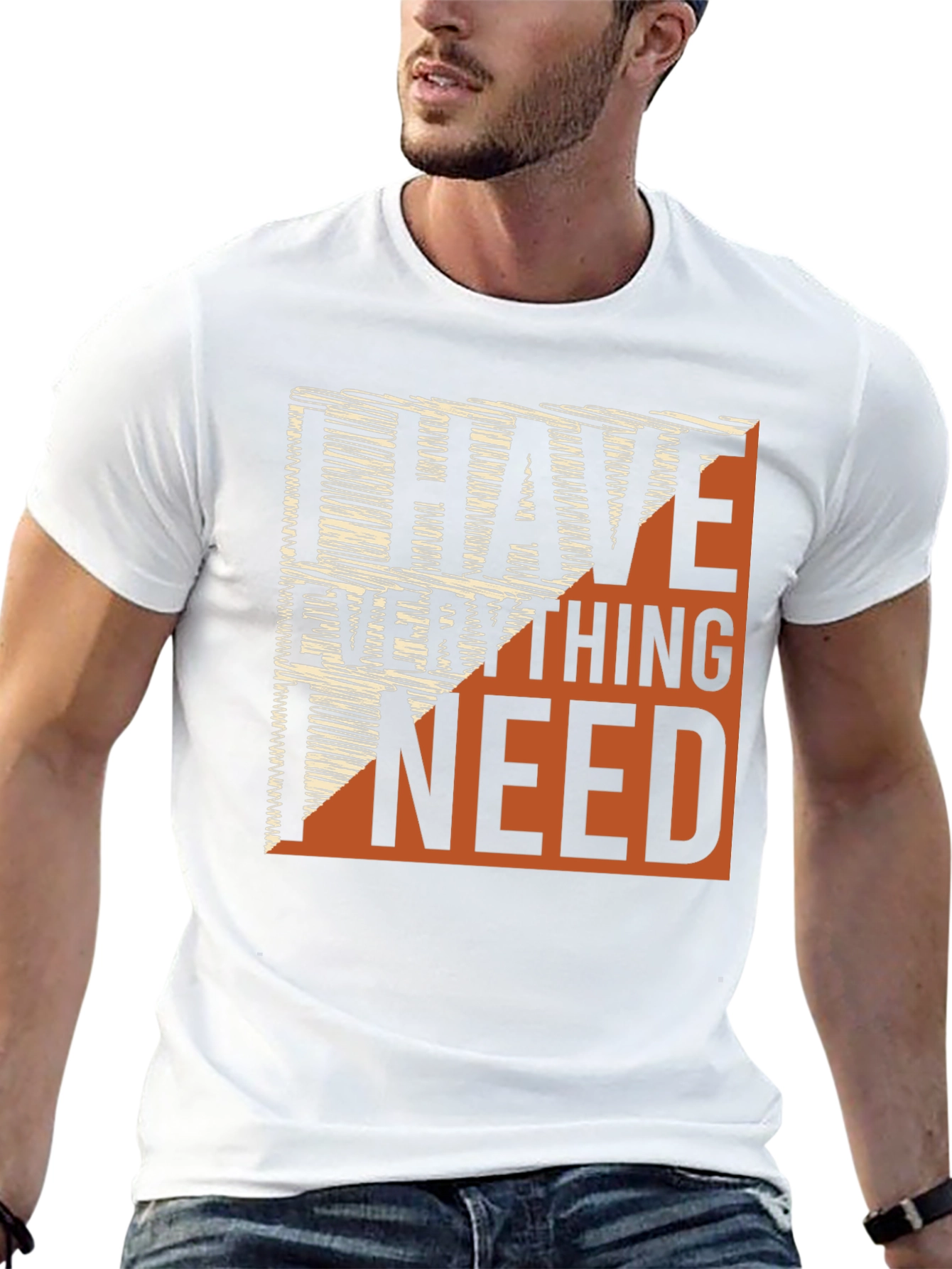 Black I Have Everything I Need Graphic Tee view 13