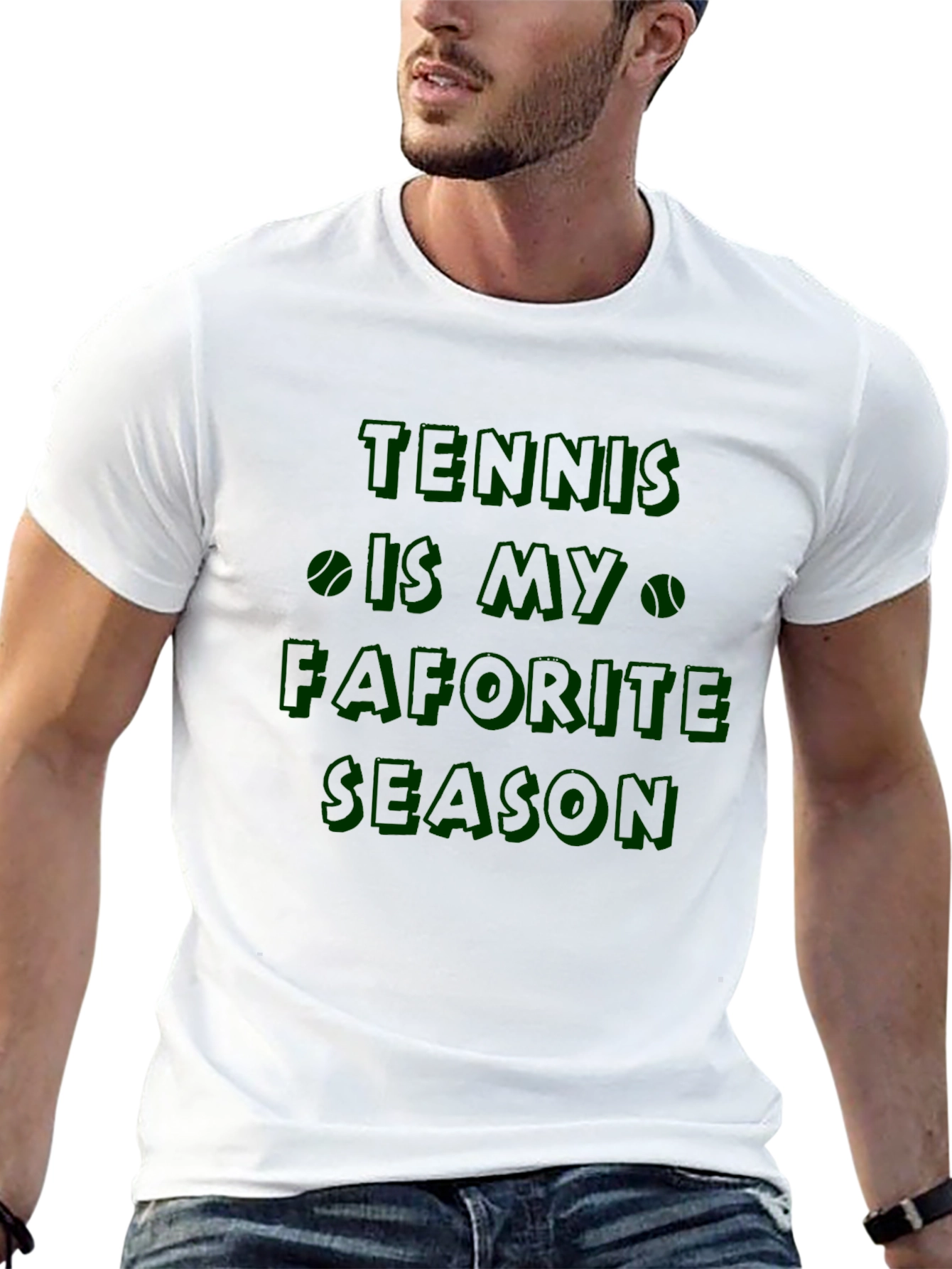 Black Tennis is My Favorite Season Black T-Shirt view 13