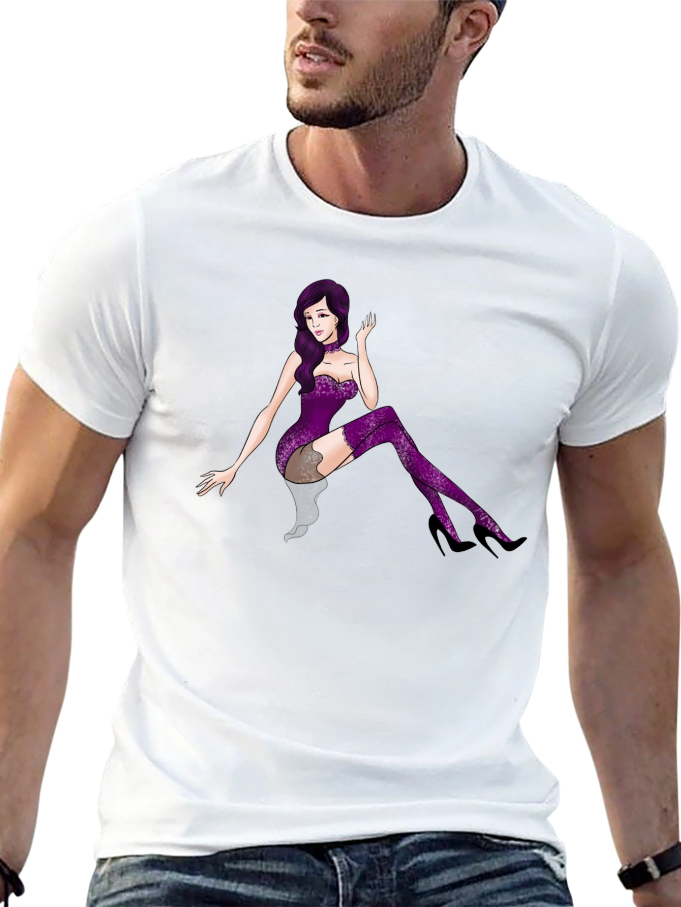 Black Purple Diva T-Shirt view 13