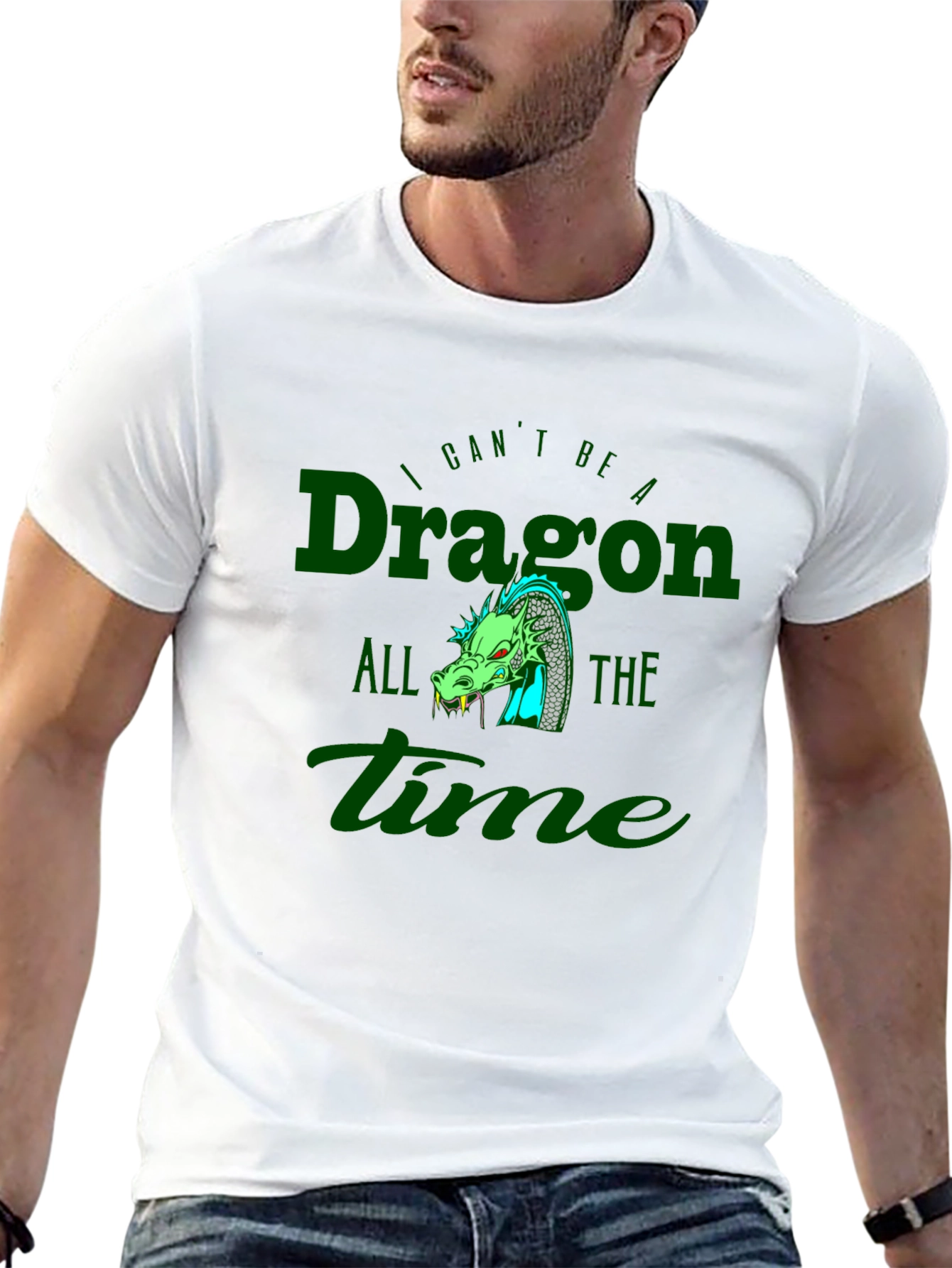Black Dragon Graphic Tee - I Can't Be a Dragon All the Time view 13