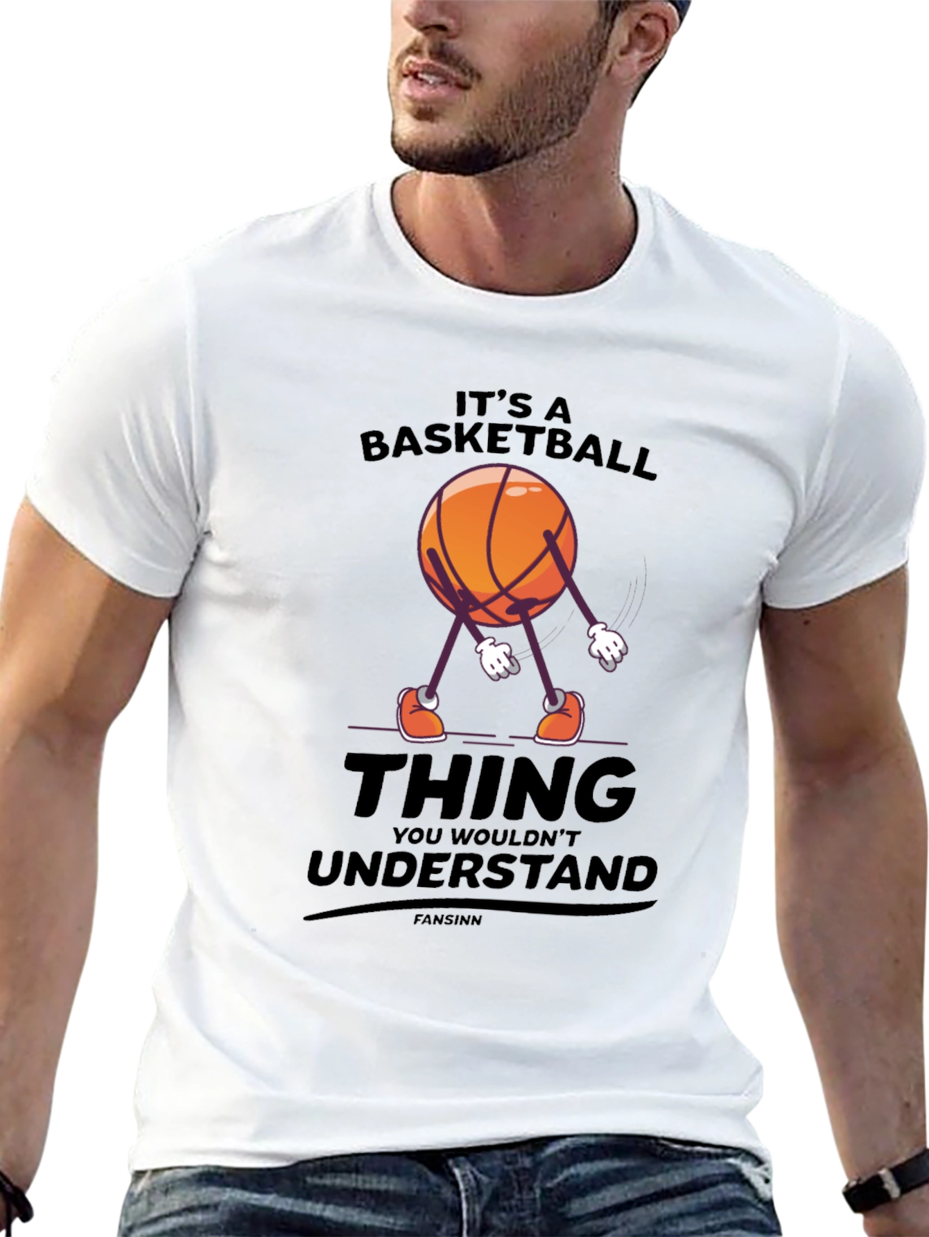 Black Basketball Thing Graphic T-Shirt view 13