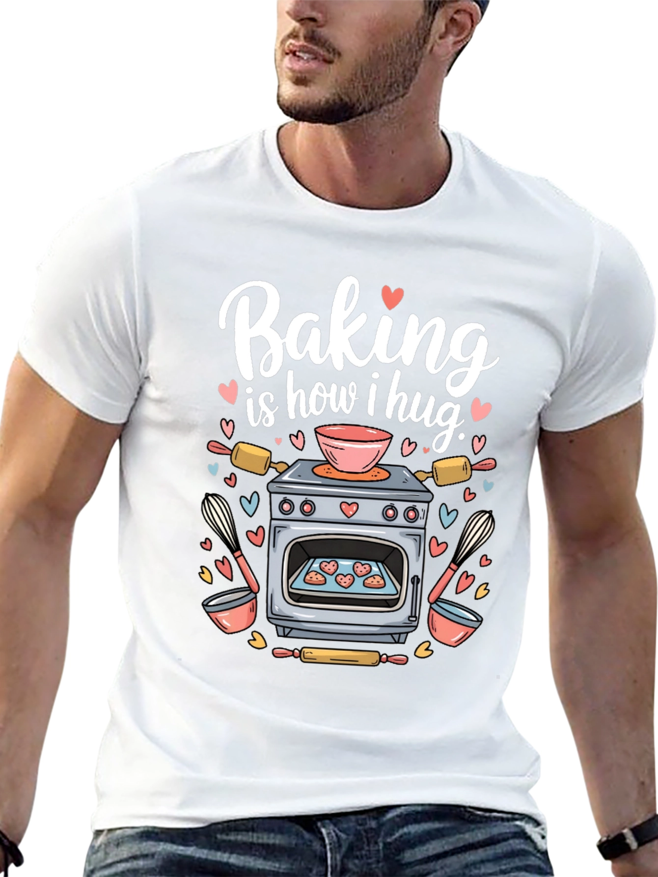 Black Baking Is How I Hug T-Shirt view 13