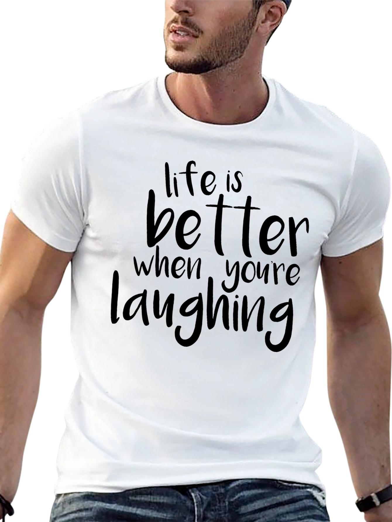 Black Life is Better When You're Laughing Graphic Tee view 13