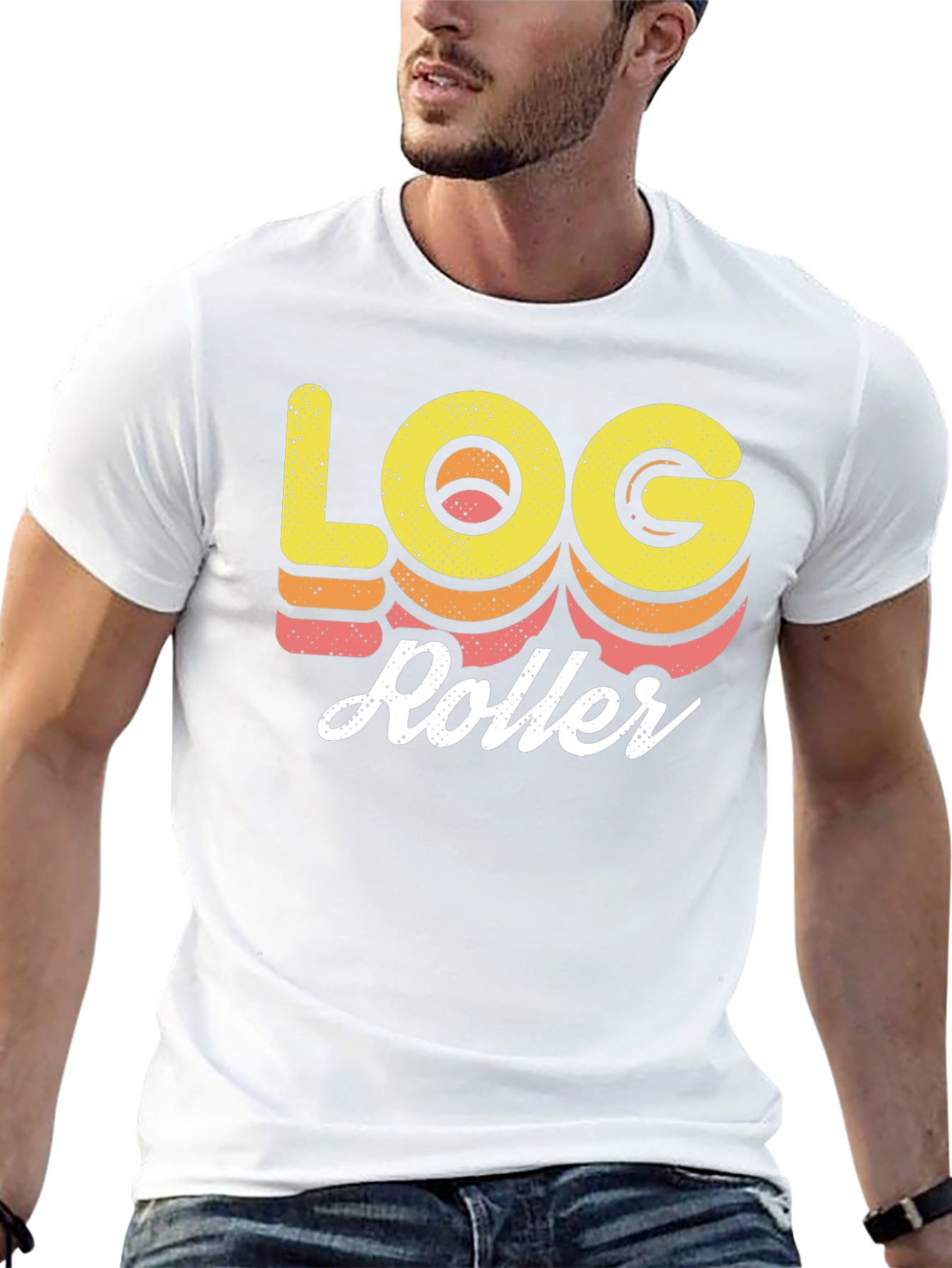 Black Log Roller Graphic T-Shirt view 13