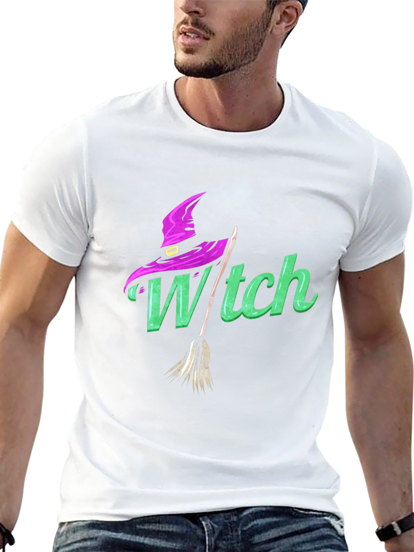 Black Witch T-Shirt - Halloween Apparel view 13